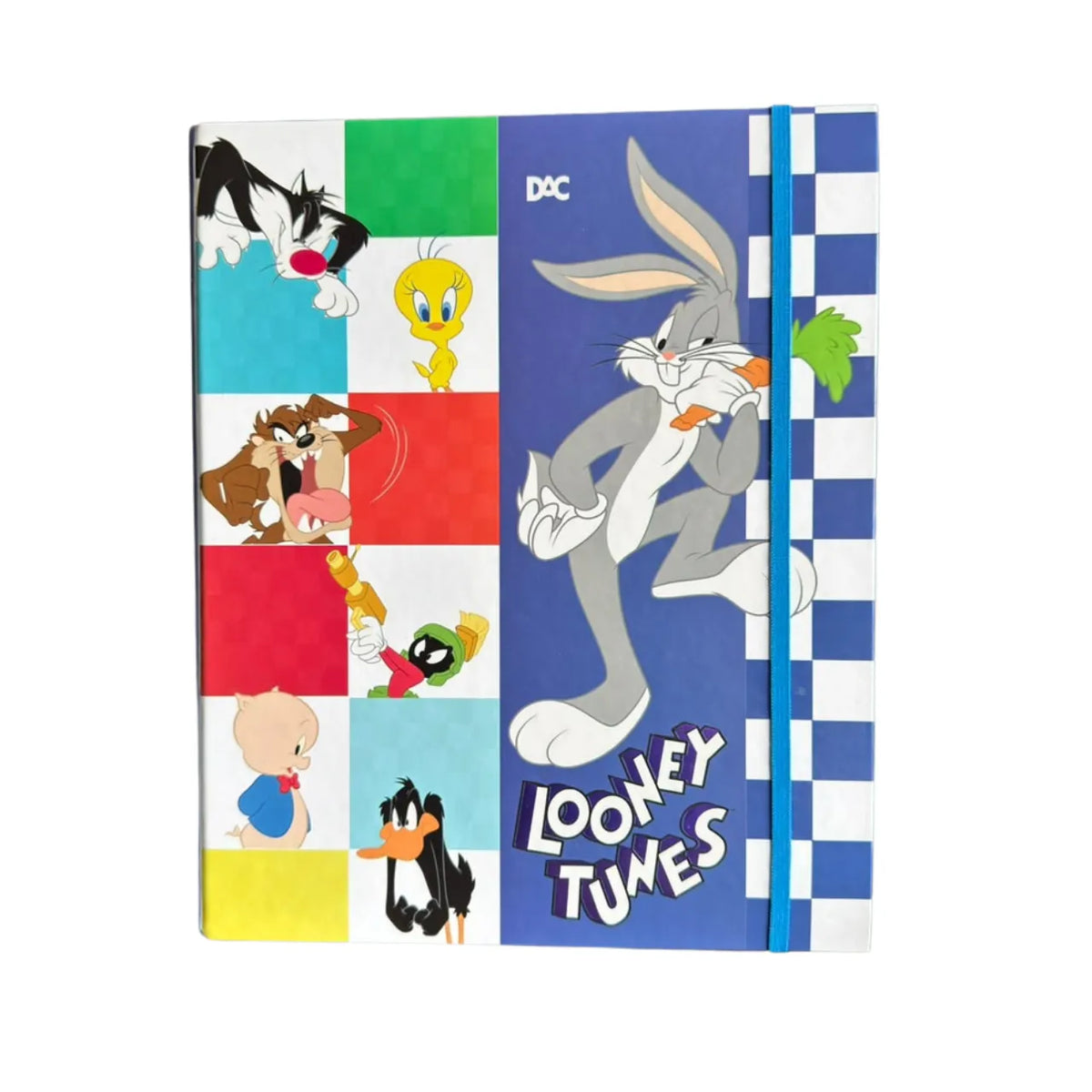 Fichário Universitário Looney Tunes DAC com Elástico