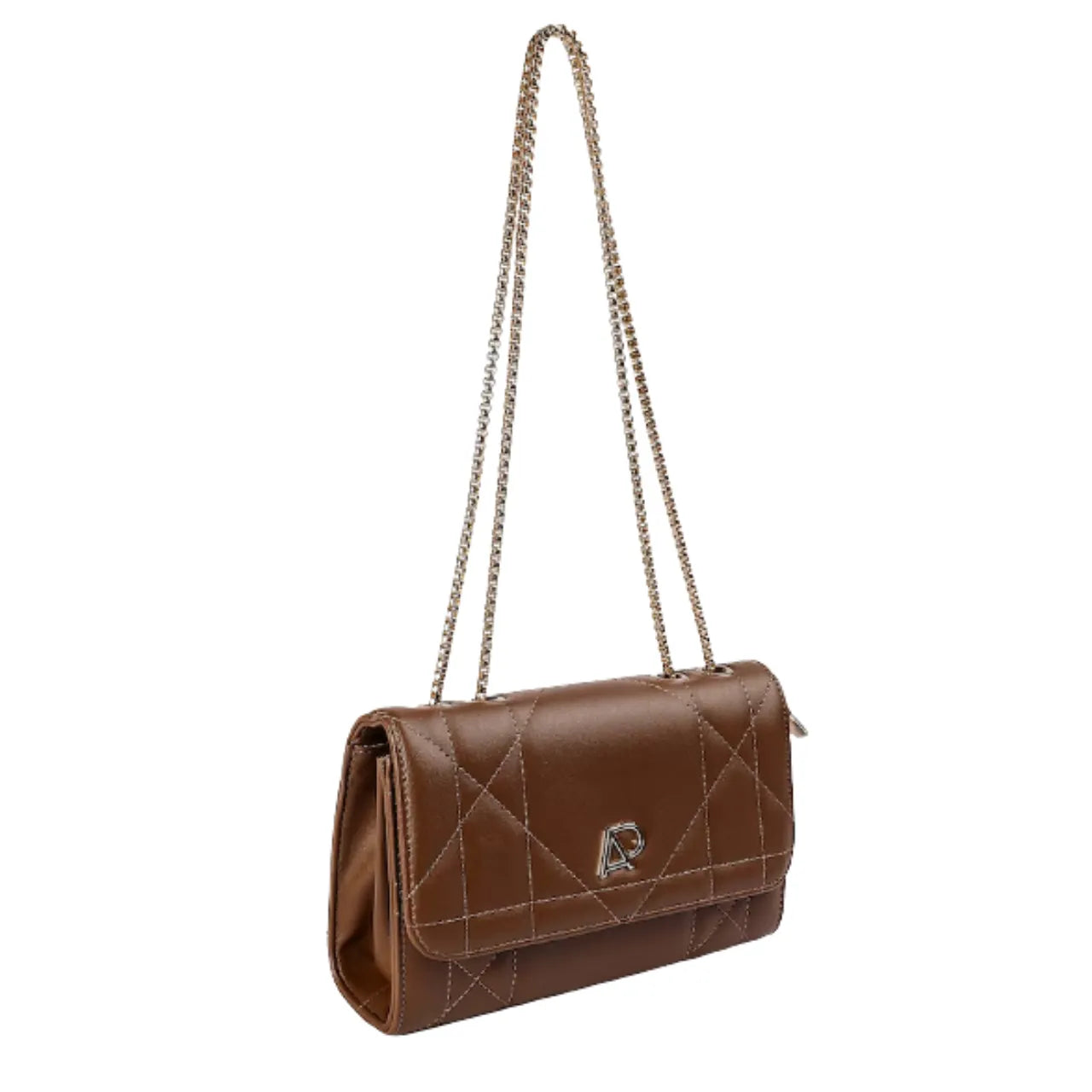 Bolsa Feminina Tiracolo Matelassê Marrom Alice Palucci