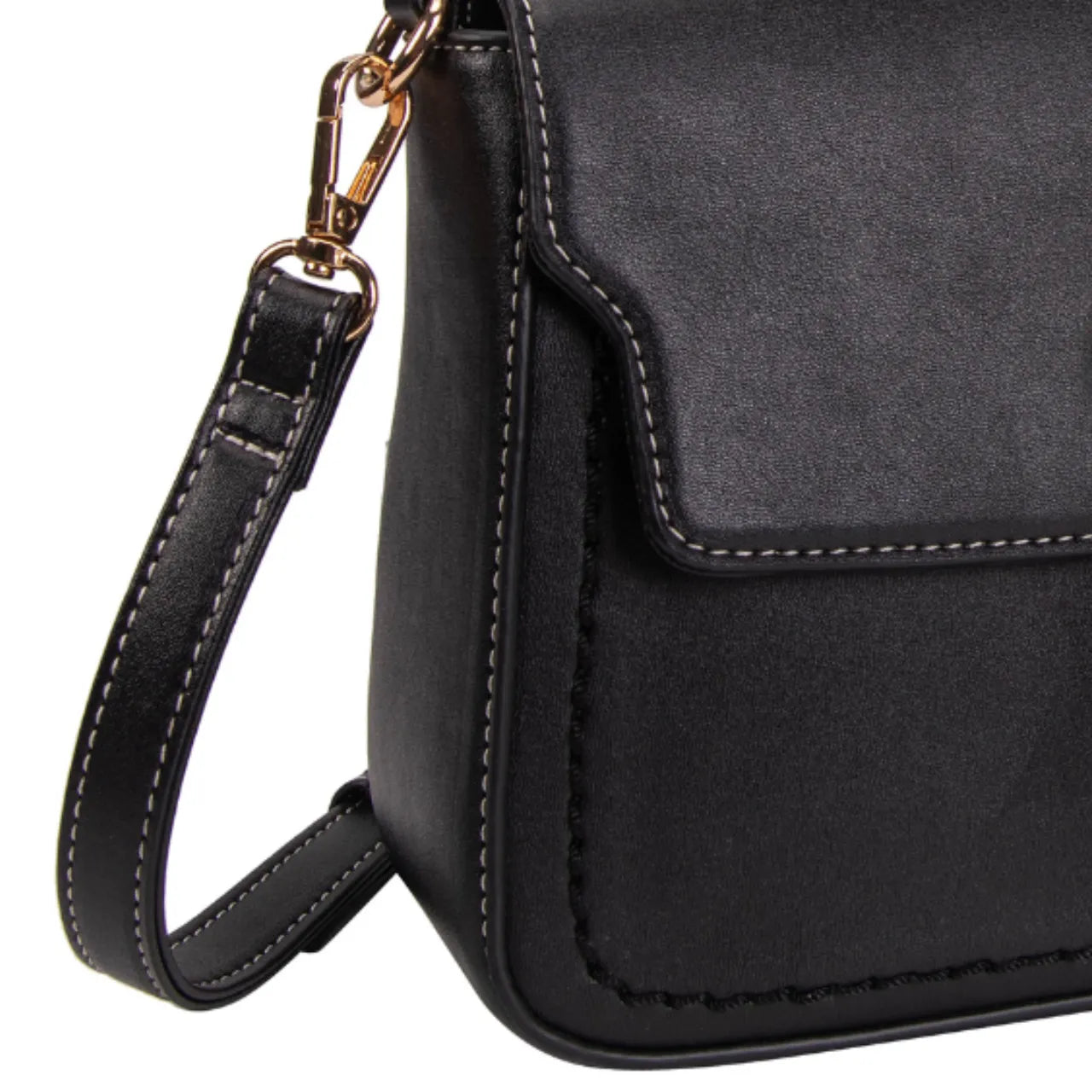 Bolsa Feminina Alice Palucci Preta Transversal Elegante