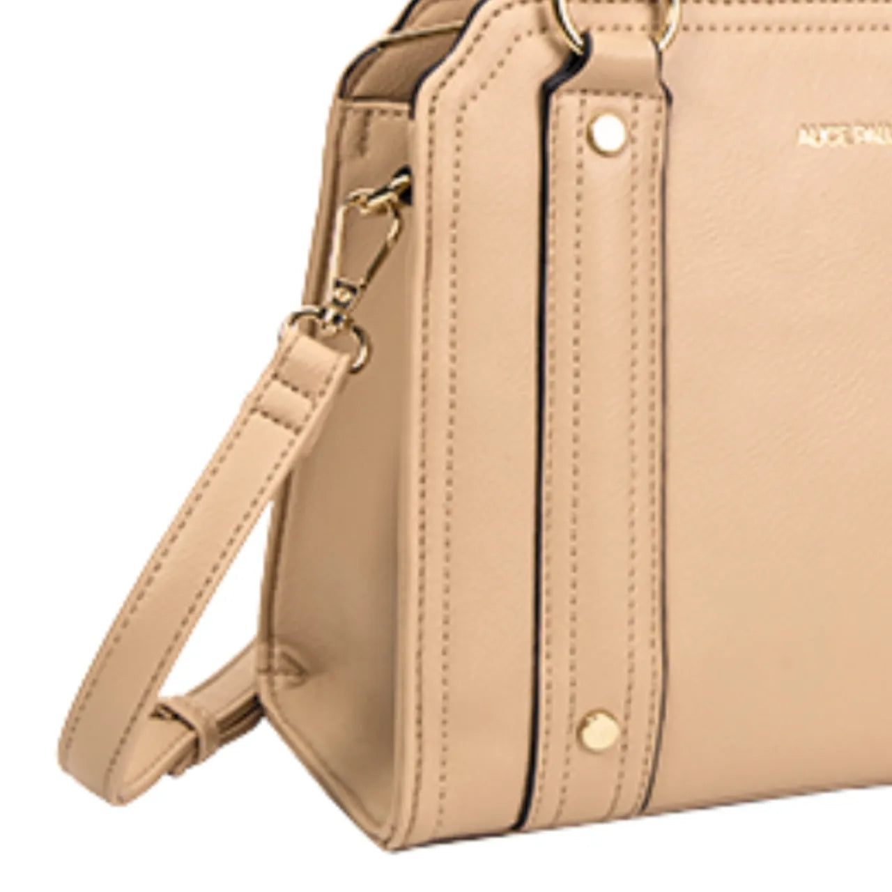 Bolsa Feminina Alice Palucci Nude Alça Trançada