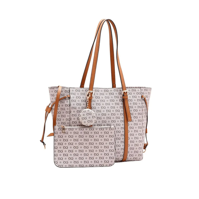 Bolsa Feminina Chenson Monograma Bege