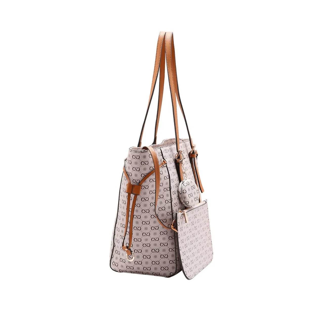Bolsa Feminina Chenson Monograma Bege