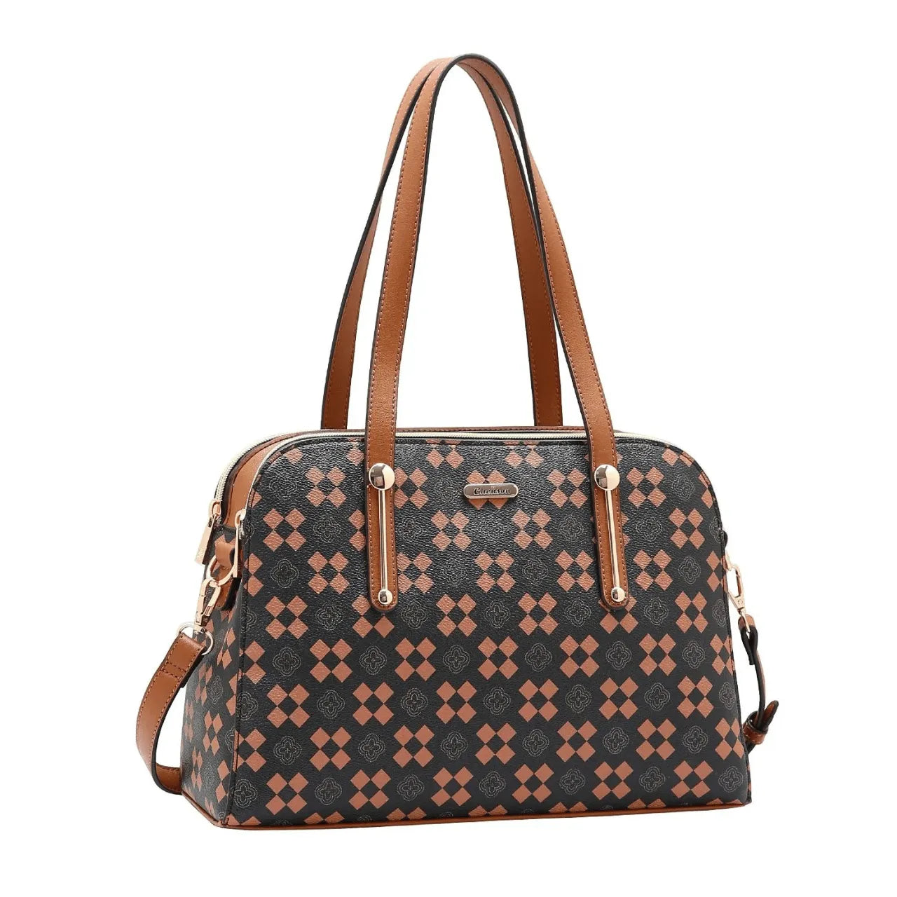 Bolsa Feminina Chenson Café Alça Dupla