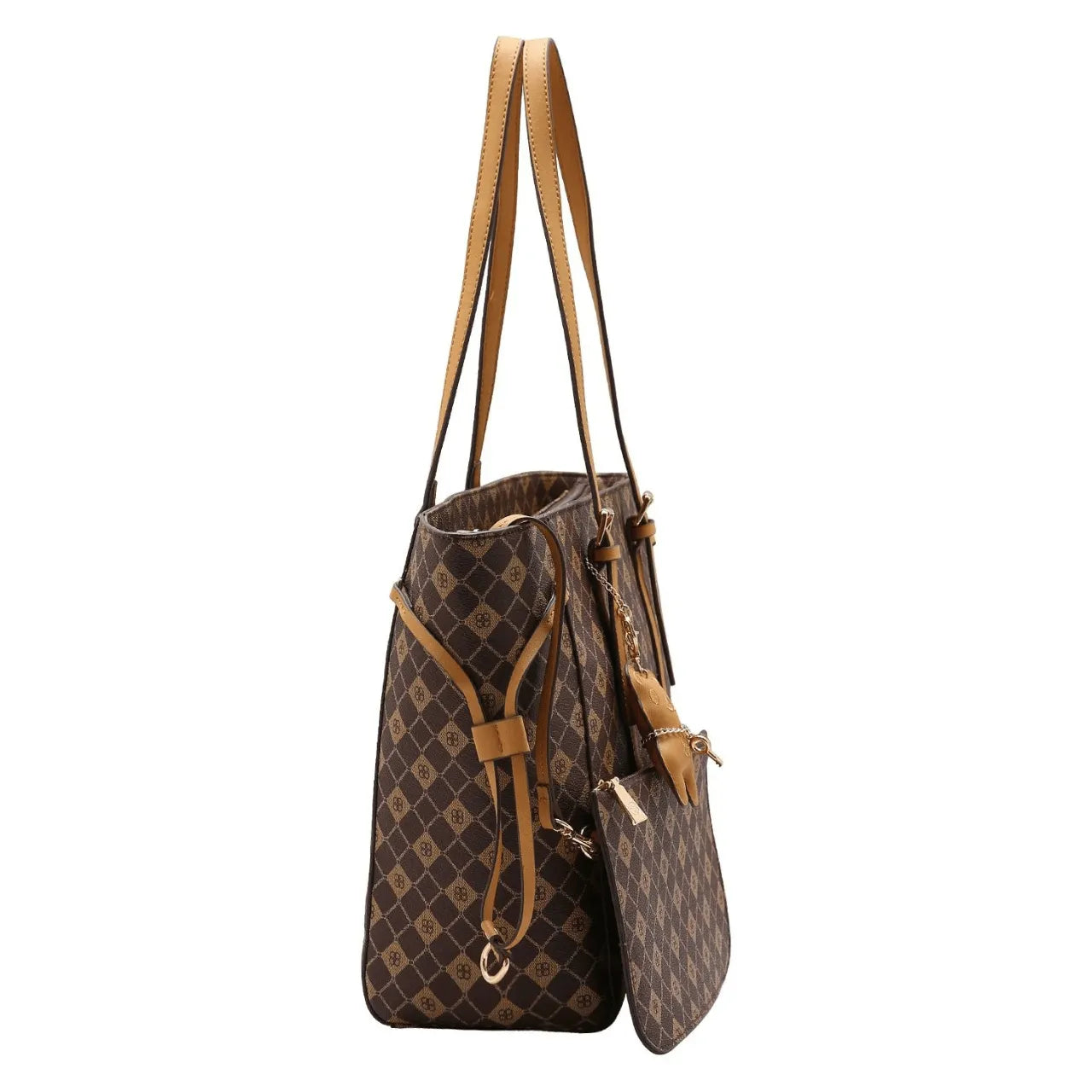Bolsa Feminina Chenson Shopper Café Com Necessaire