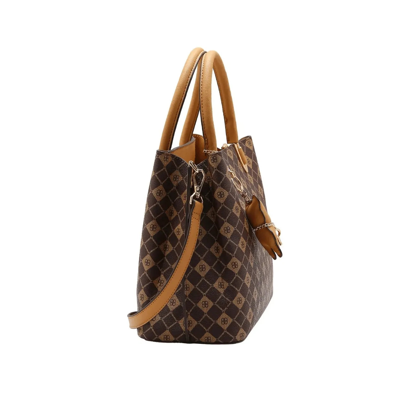 Bolsa Feminina Chenson Monograma Café Média