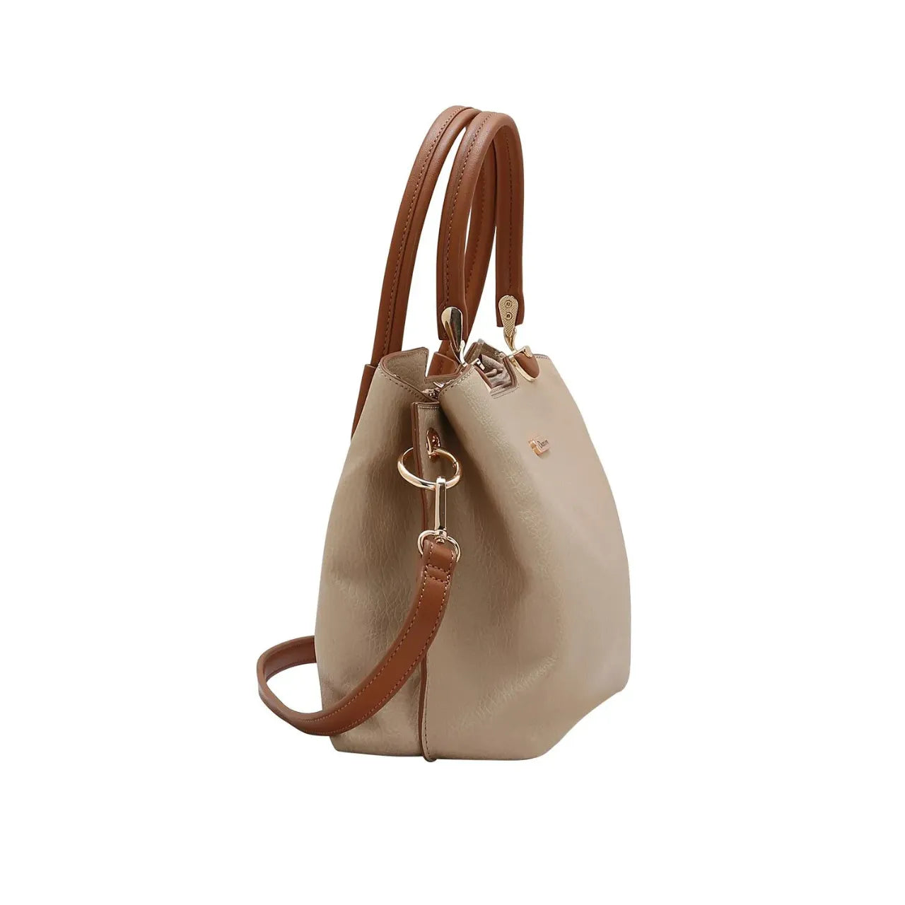Bolsa Feminina Chenson De Ombro Nude com Marrom