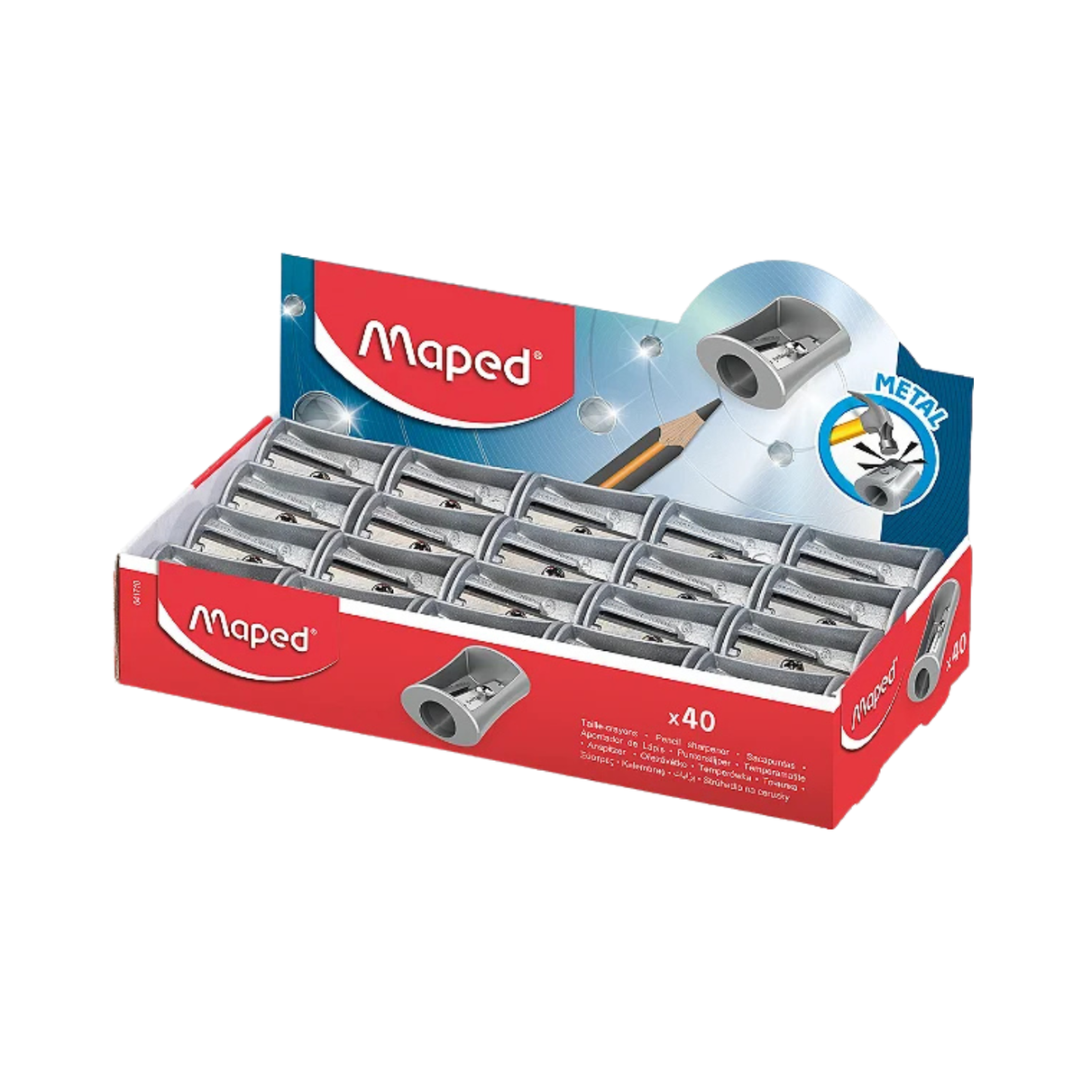 Apontador Metálico 1 Furo Prata Maped