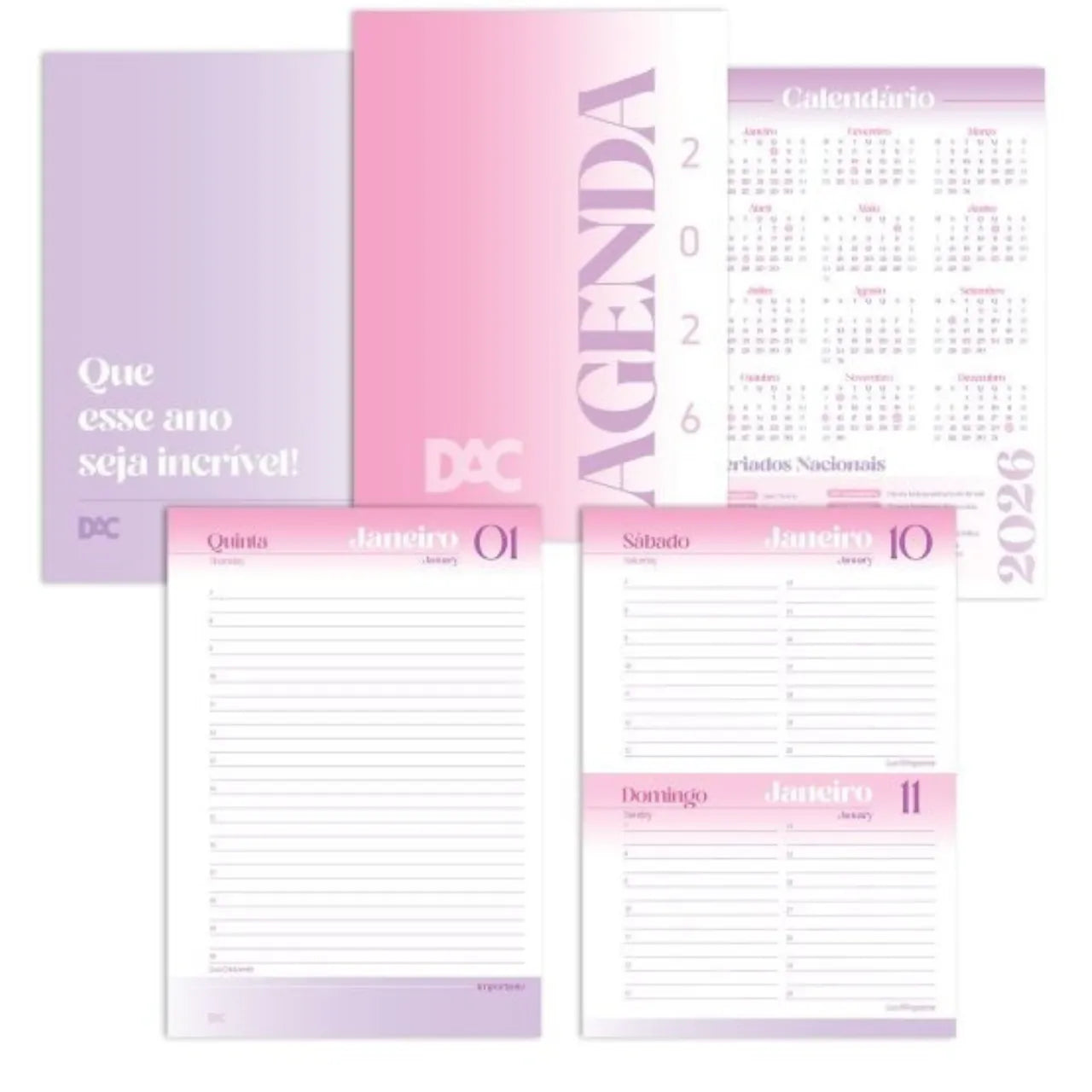 Mini Agenda Executiva 2026 DAC Minnie Mouse