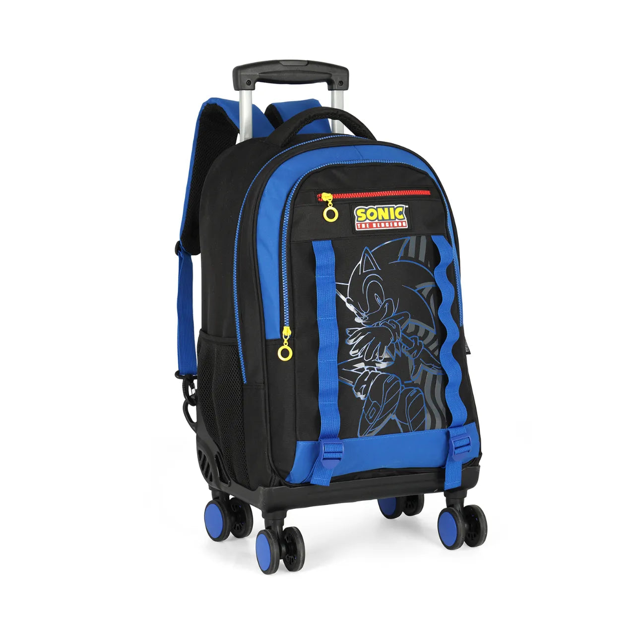 Mochila de Rodas Sonic Azul e Preta Giratória