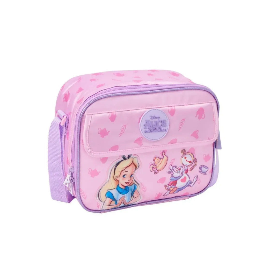 Kit Mochila de Rodinhas Alice Rosa Clio Infantil 2 Peças