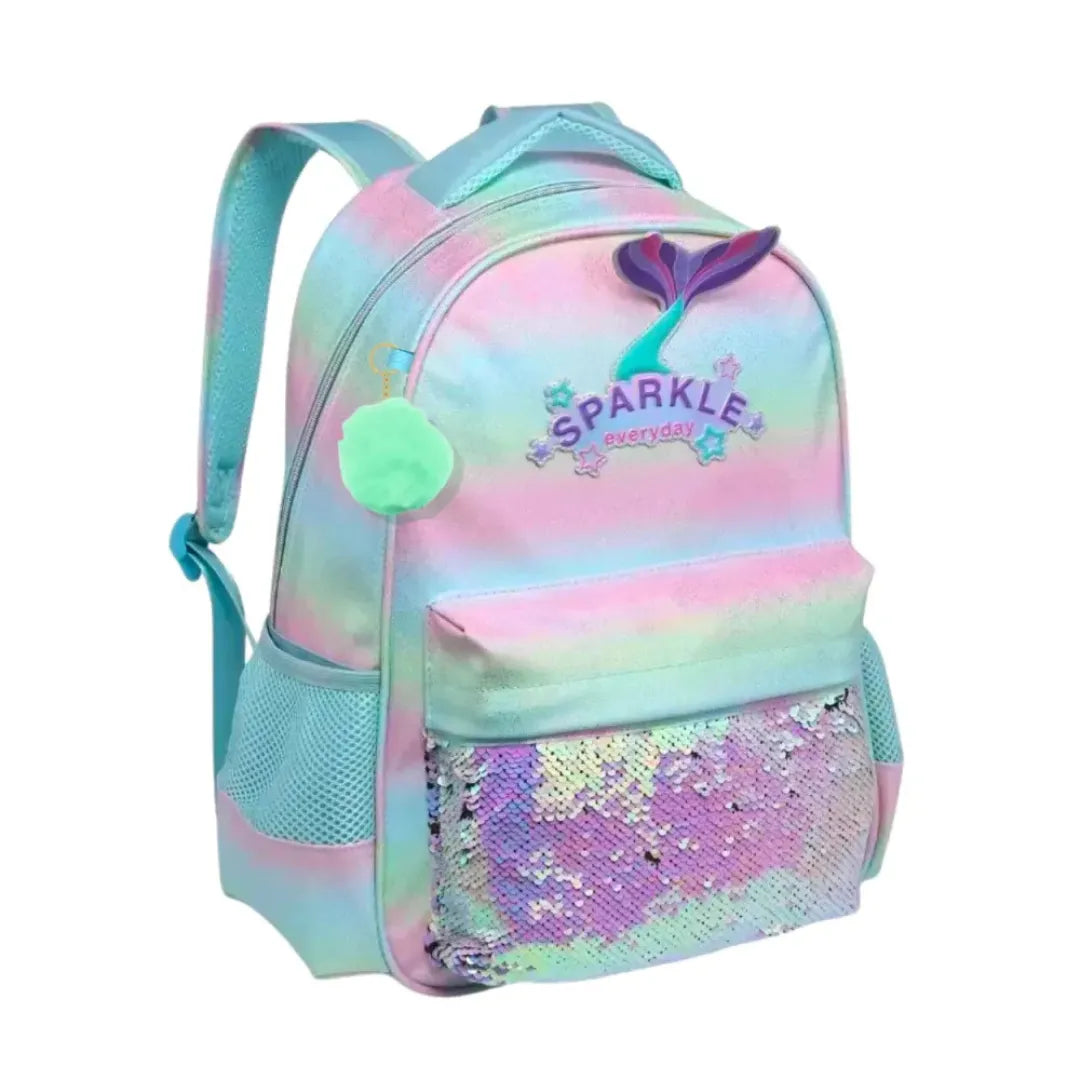 Mochila de Costas Verde Nova Rio Escolar Resistente com Bolsos Laterais