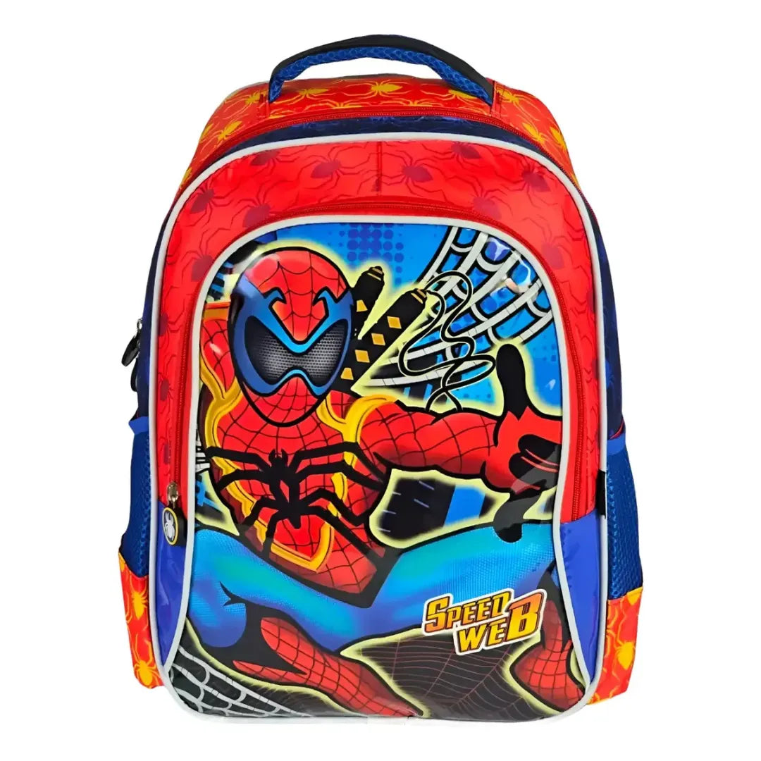 Mochila de Costa Infantil Speed Web Vermelha Ponto Verde