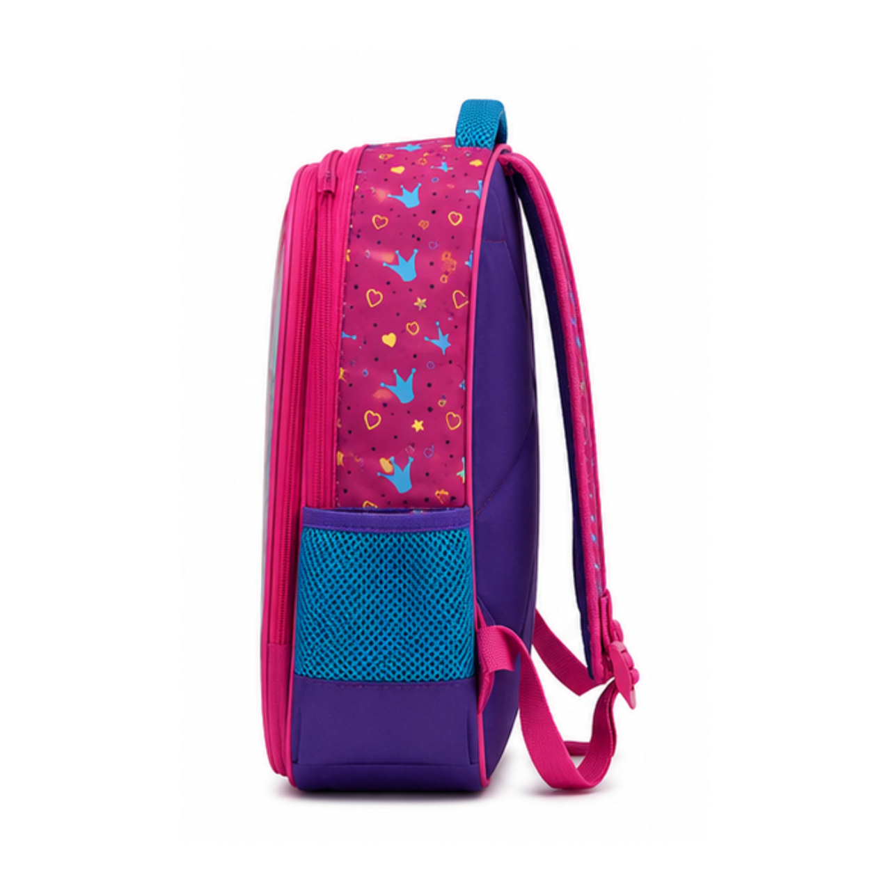 Mochila de Costas Princess 3d Roxa Ponto Verde