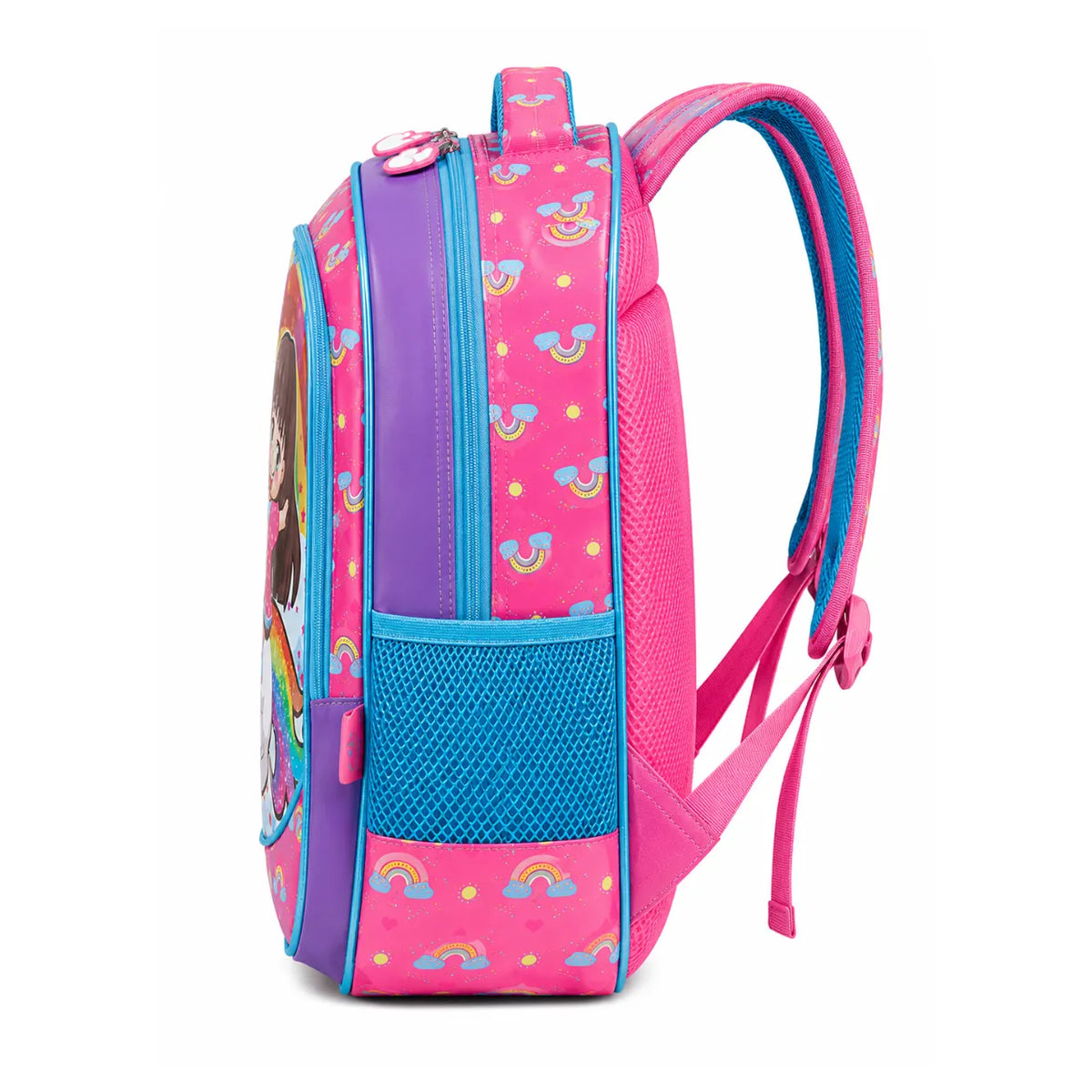 Mochila de Costas Unicórnio Roxo Infantil Ponto Verde