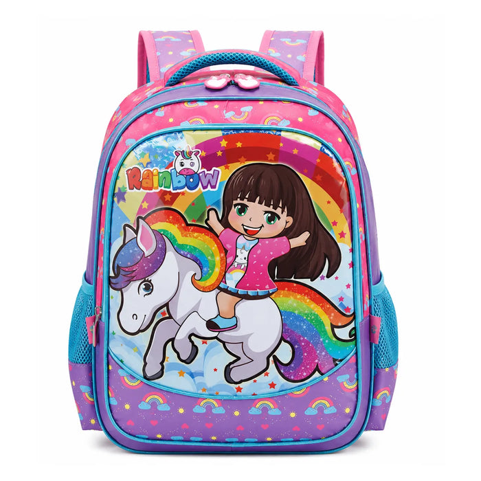 Mochila de Costas Unicórnio Roxo Infantil Ponto Verde