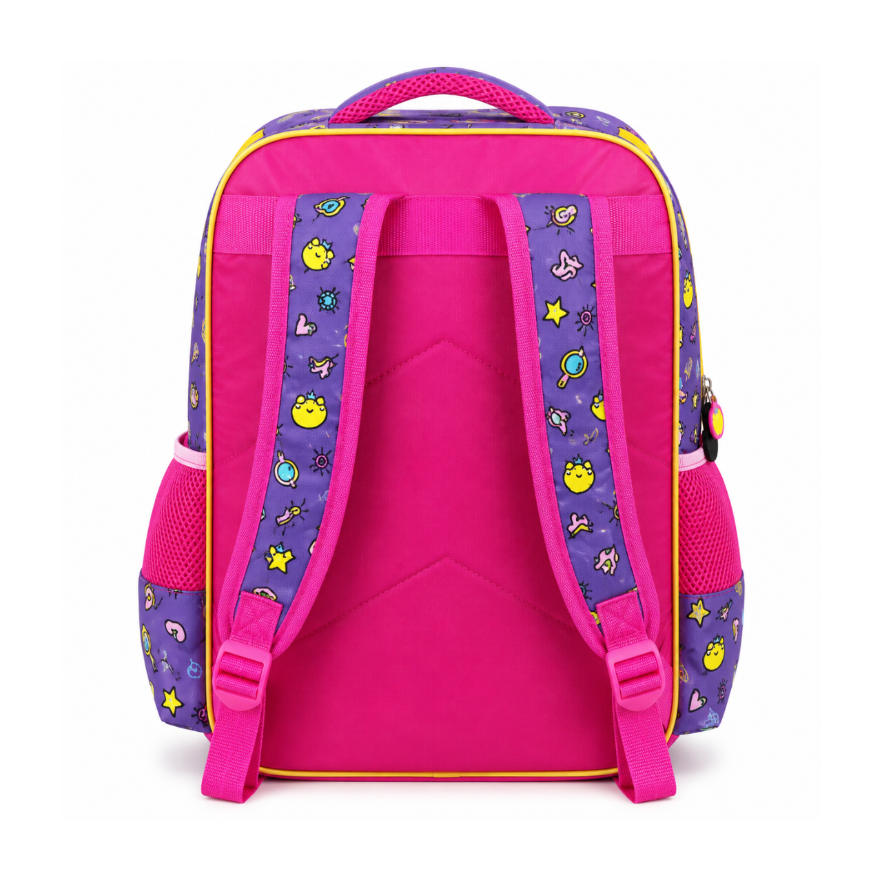 Mochila de Costas Princesas Rosa Ponto Verde Infantil