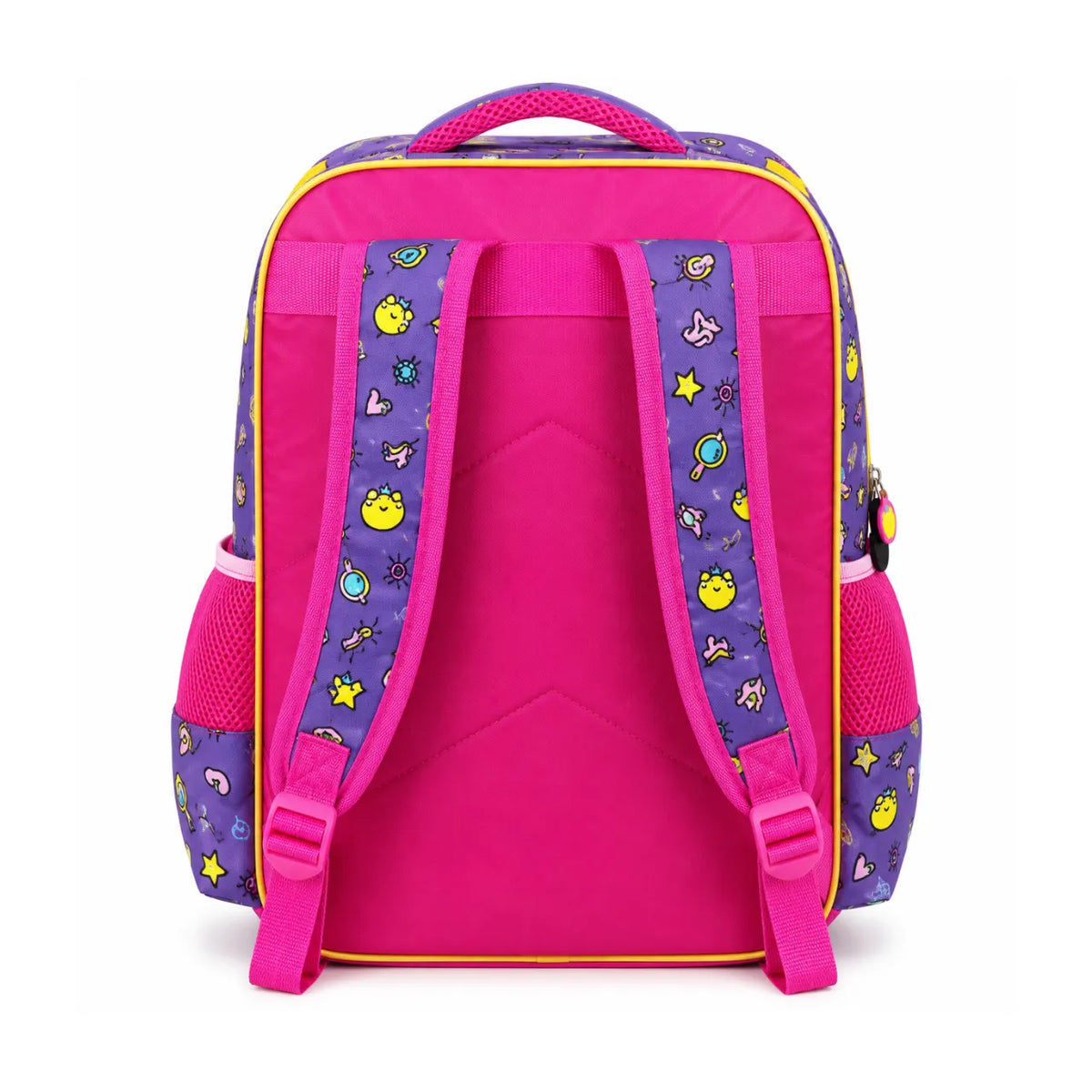 Mochila de Costas Princesas Rosa Ponto Verde Infantil