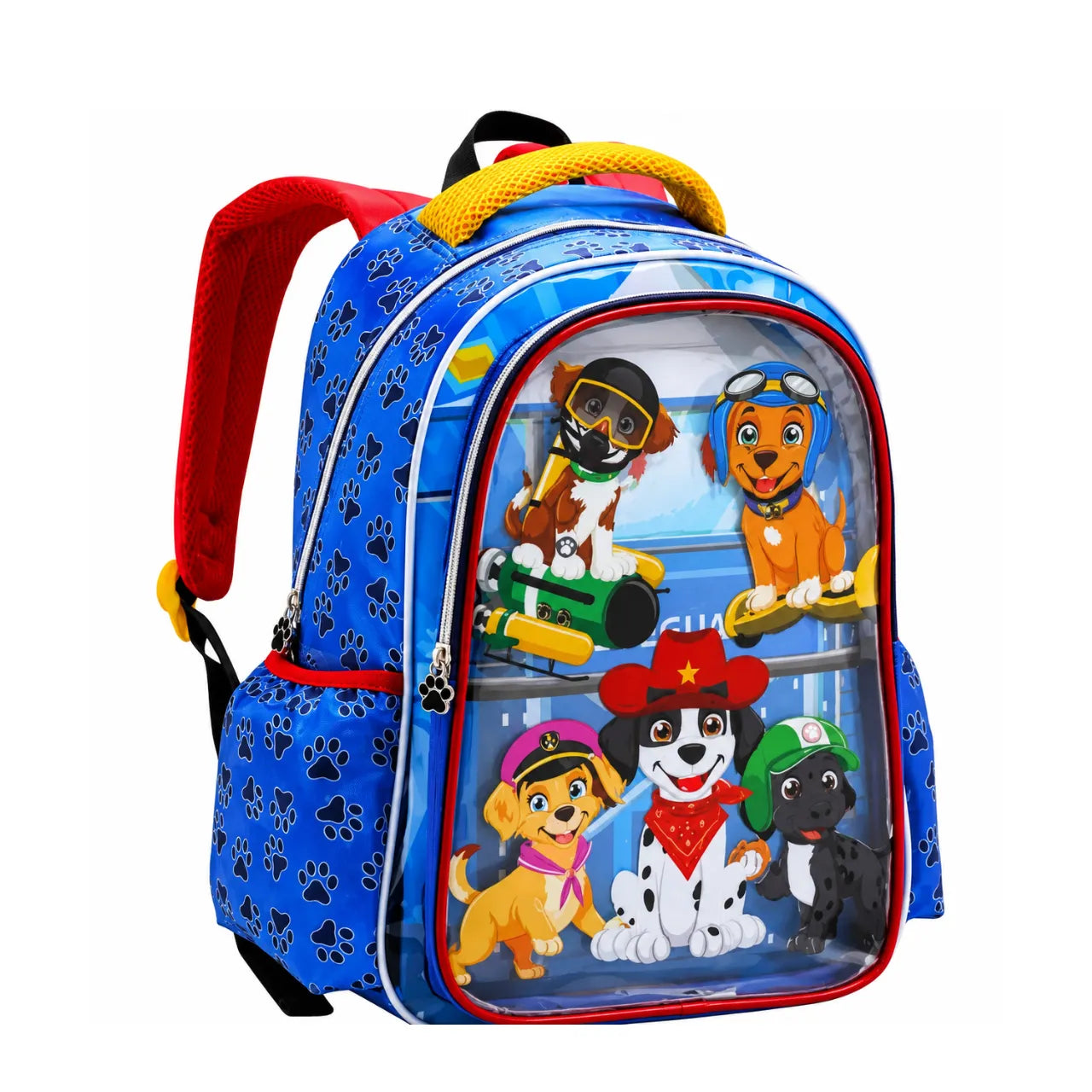 Mochila de Costas Doguinhos Azul Infantil Denlex