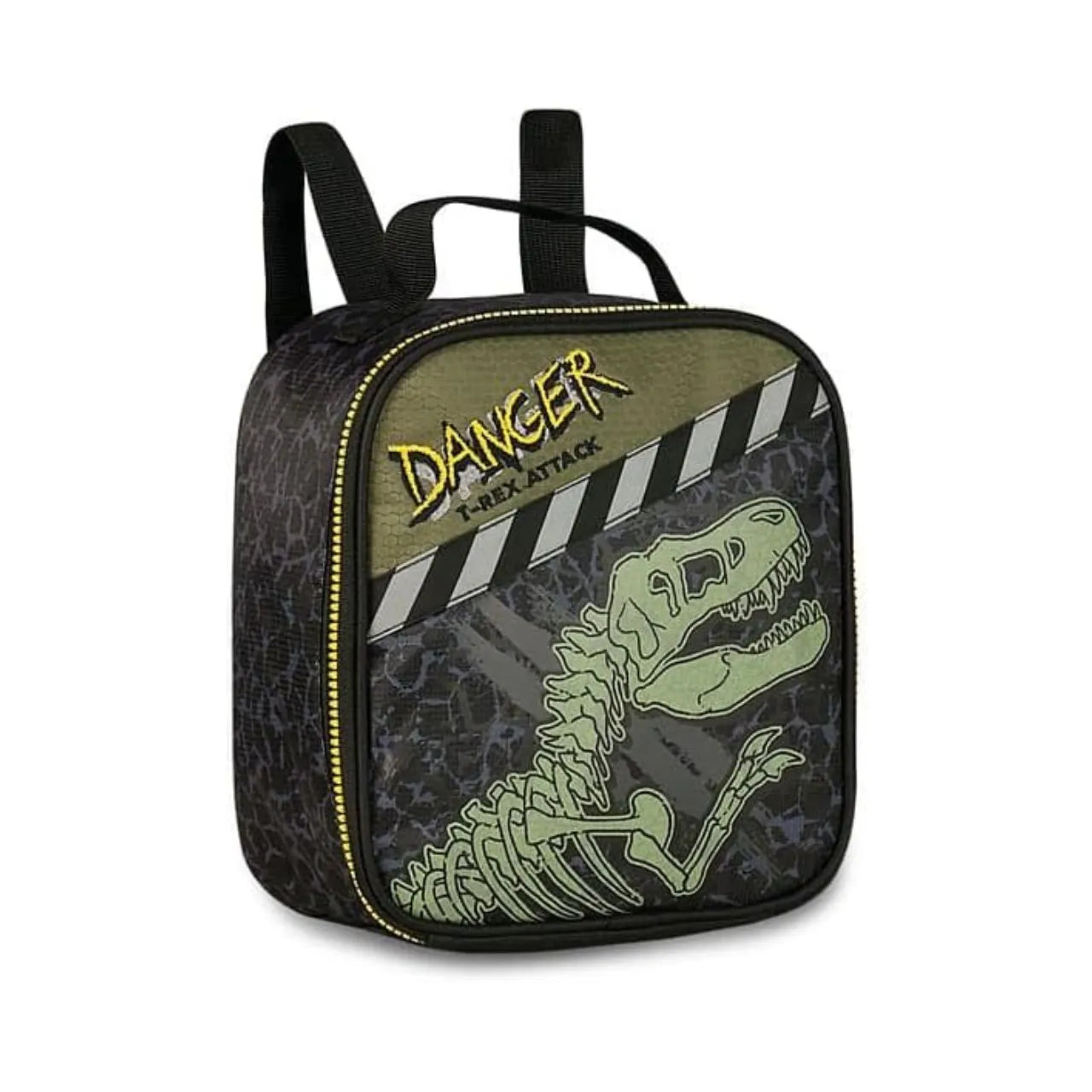 Kit Mochila de Rodinhas 16" Dinossauro Clio Infantil 3 Peças