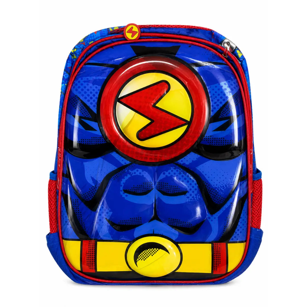 Mochila de Costas 3D Super-Herói Ponto Verde Infantil Escolar