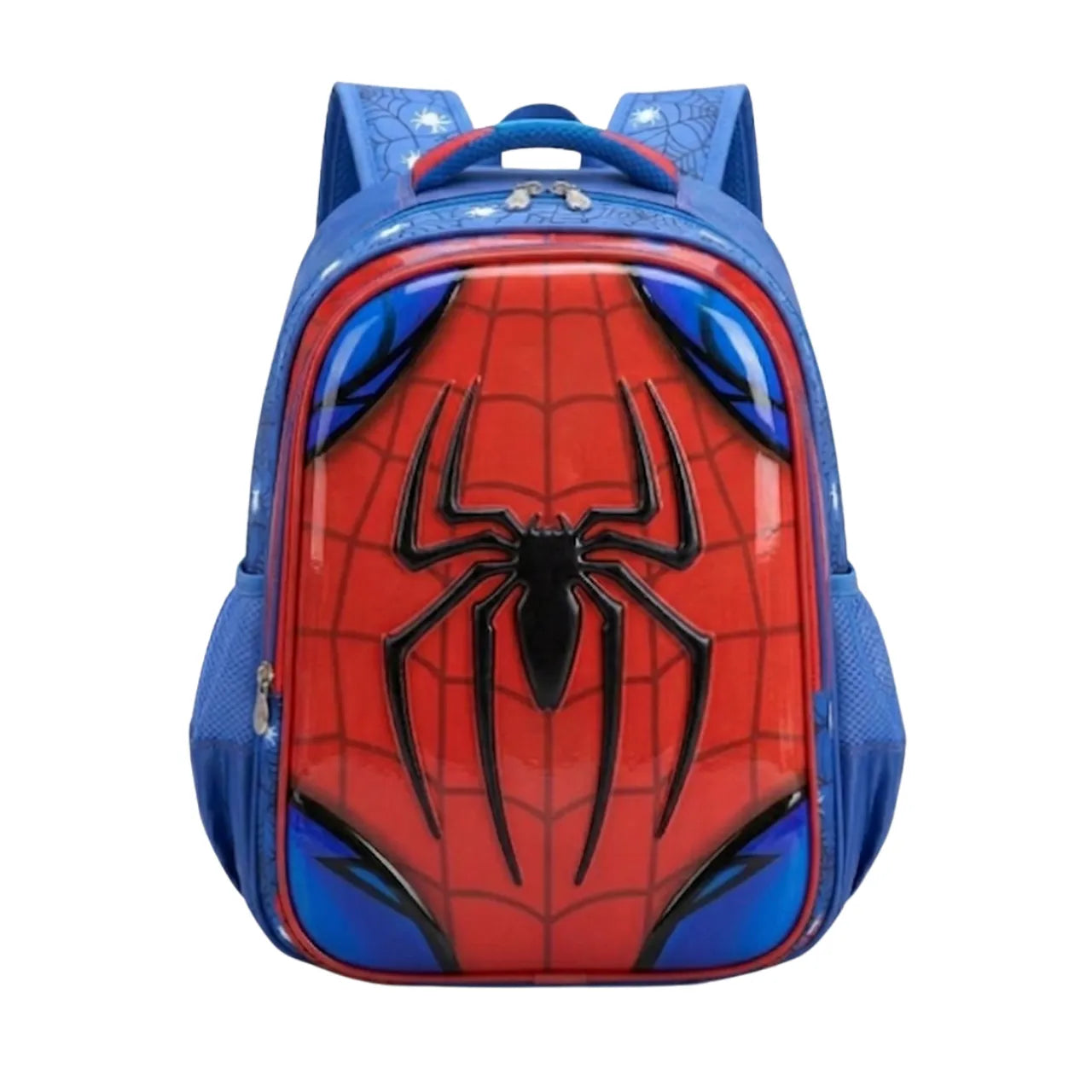 Mochila de Costa Aranha Alto Relevo Azul Escolar Ponto Verde