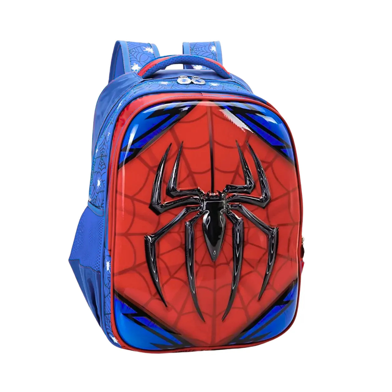 Mochila de Costa Aranha Alto Relevo Azul Escolar Ponto Verde