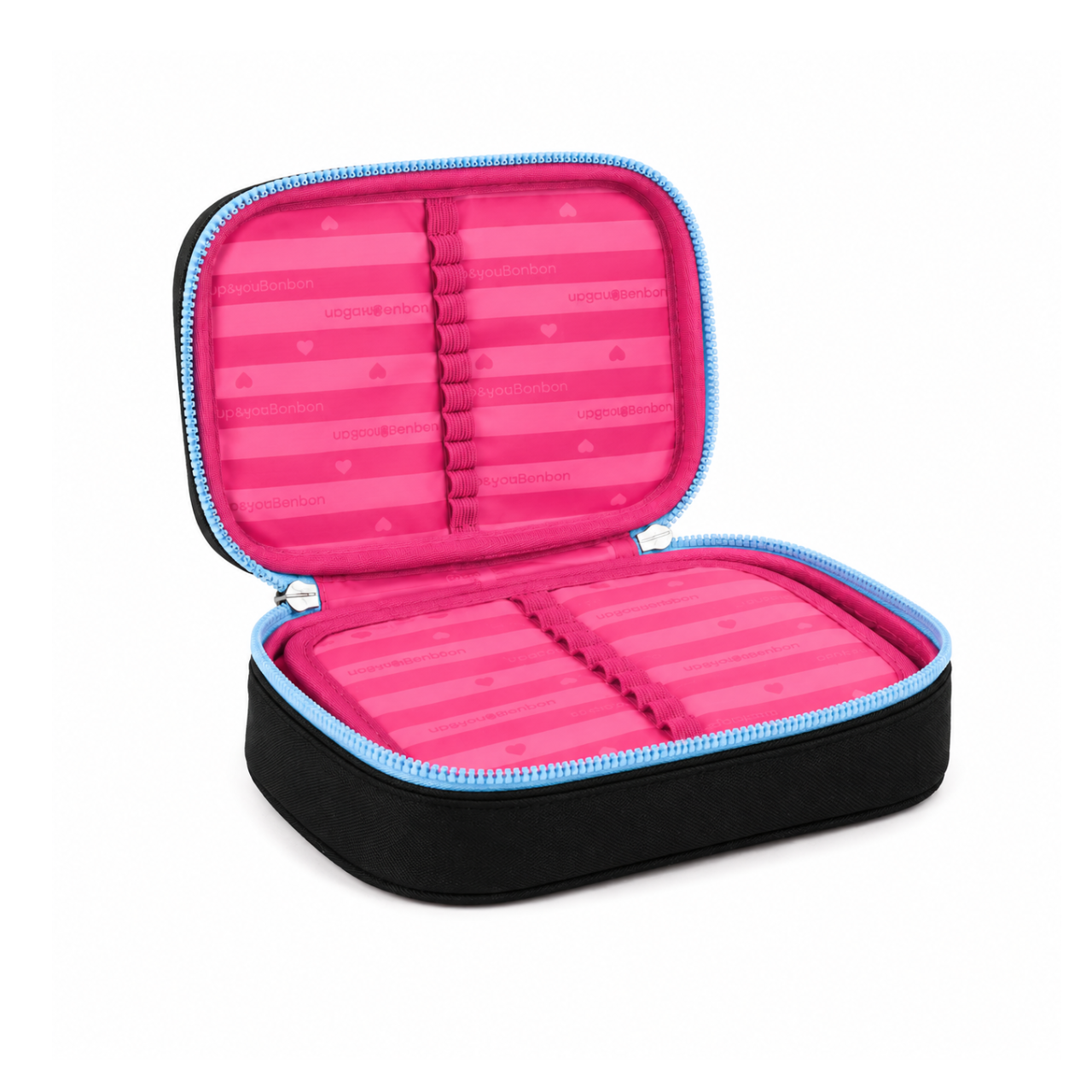 Estojo Box Preto com Rosa Rebecca Bonbon Clio