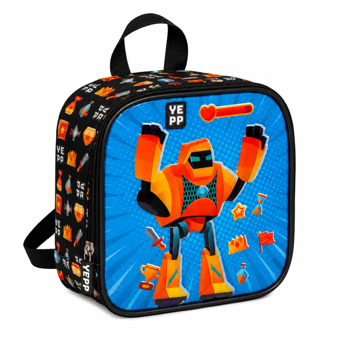Kit Mochila de Rodinha Masculina Preta Yepp com Lancheira e Estojo