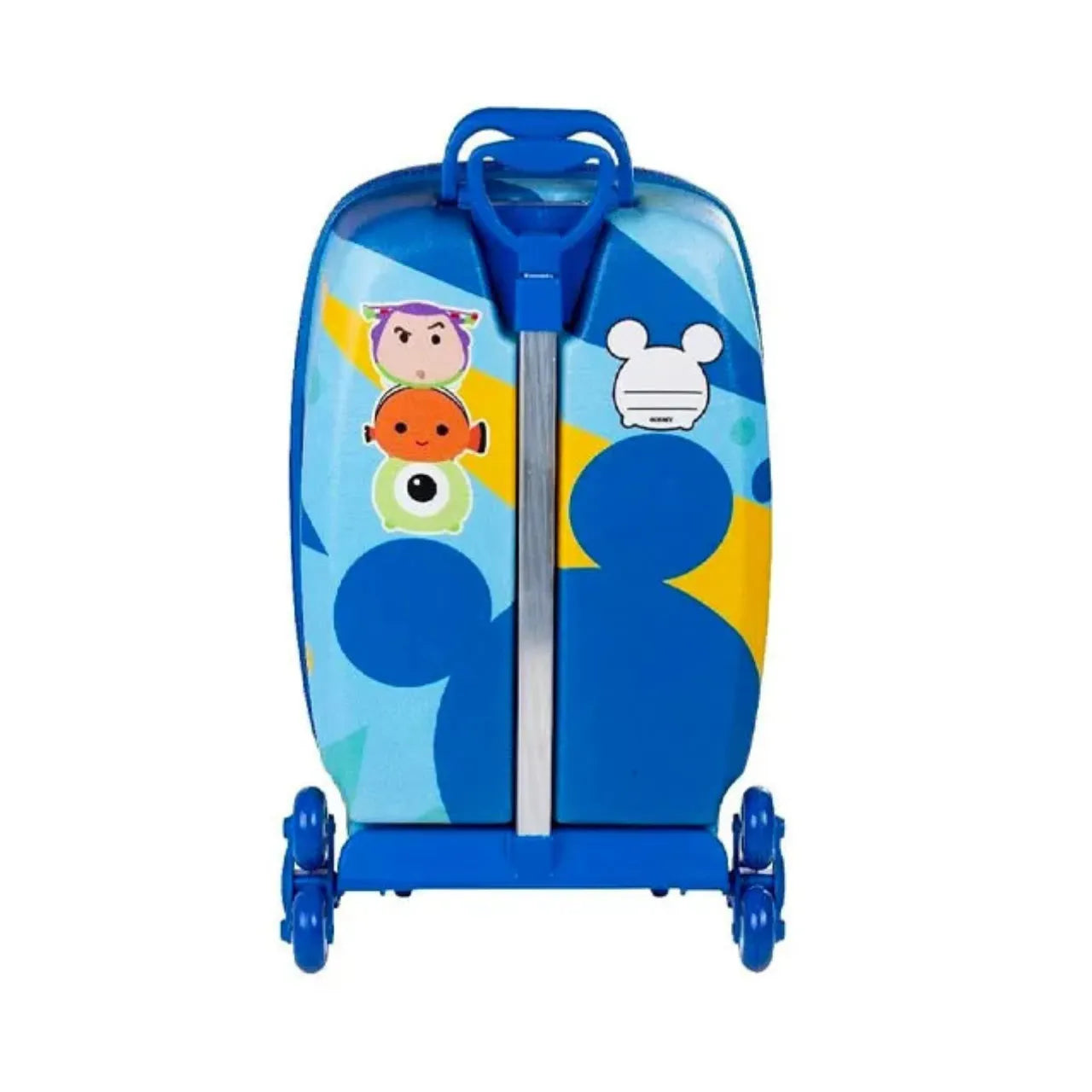 Kit Mochila de Rodas 3D Mickey Baby Tsum Azul com Lancheira