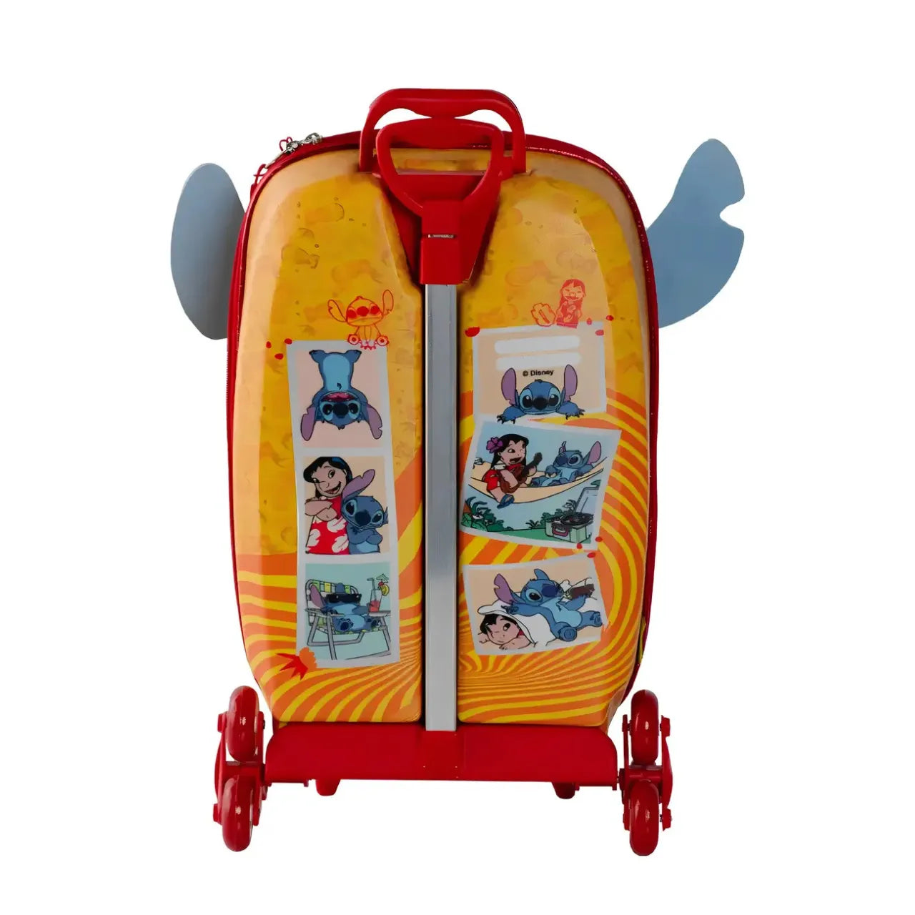Kit Mochila Rodinha Stitch Tropical Infantil 3D com Lancheira