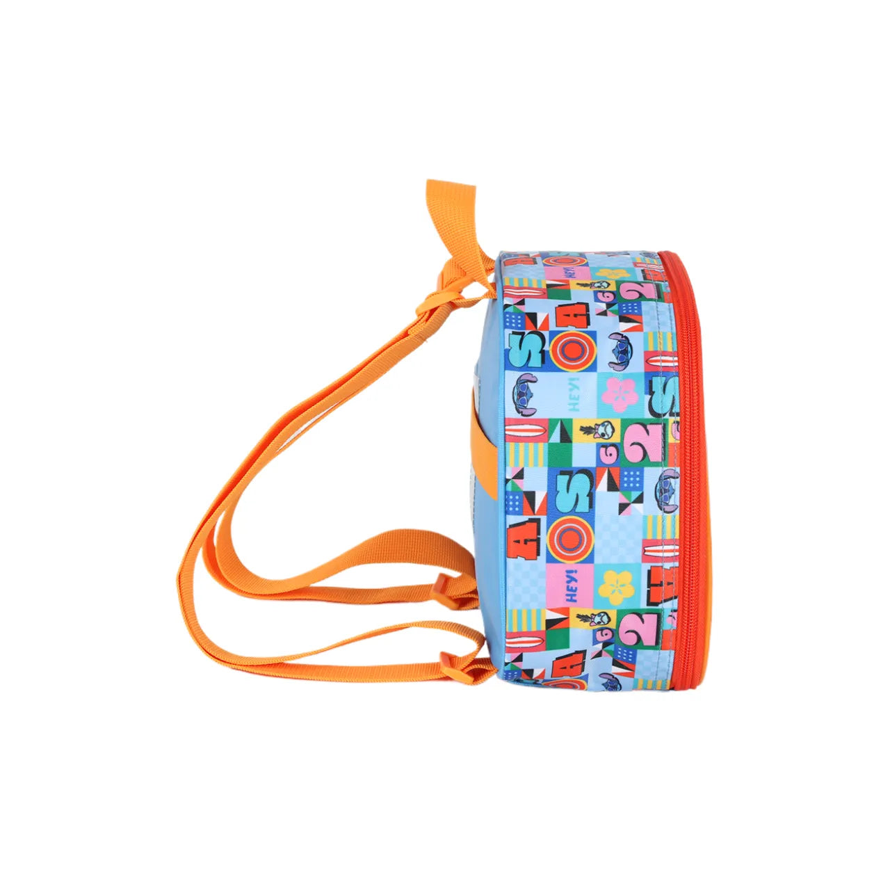 Kit Mochila Rodinha Stitch Tropical com Lancheira e Estojo