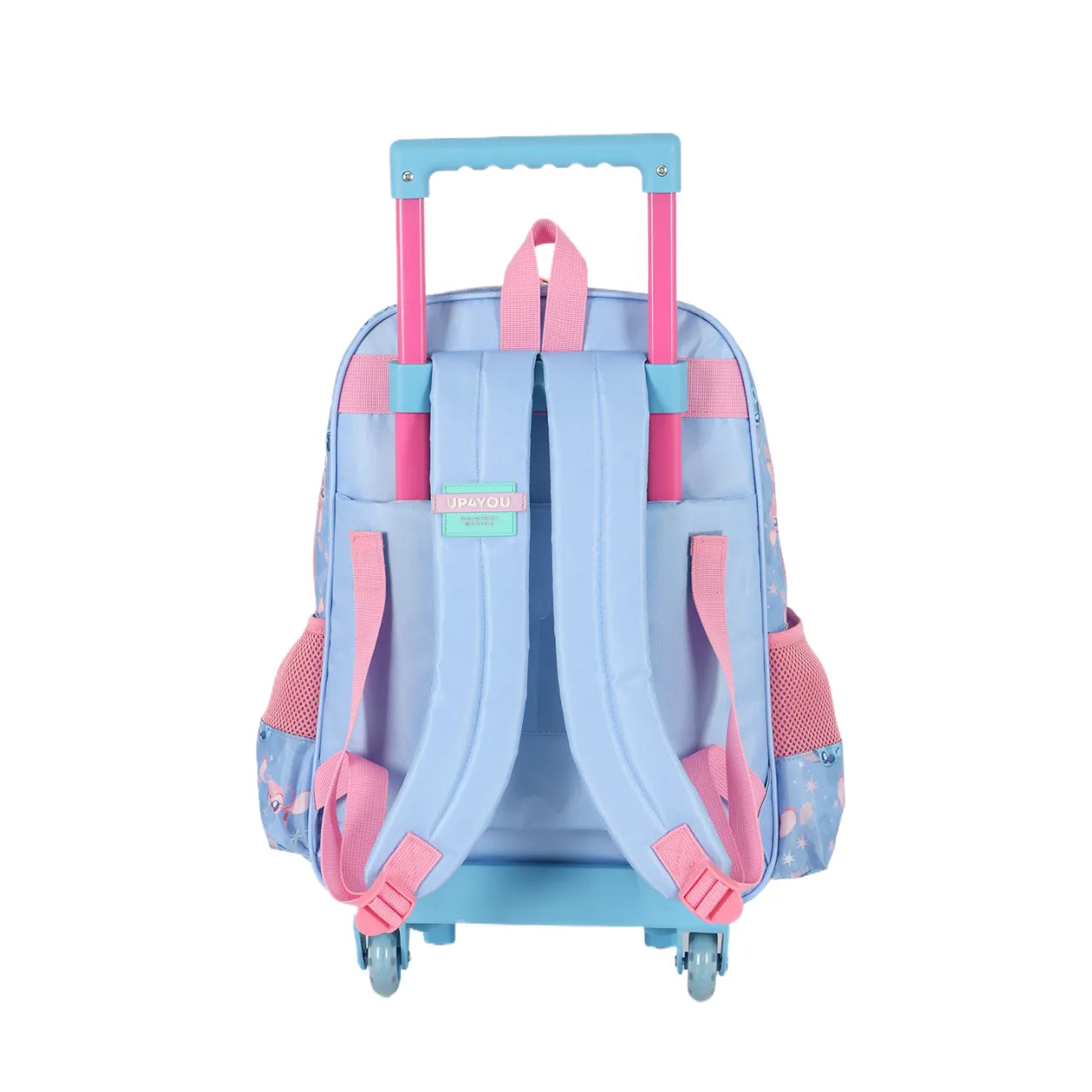 Kit Mochila Rodinha Stitch e Angel com Lancheira e Estojo