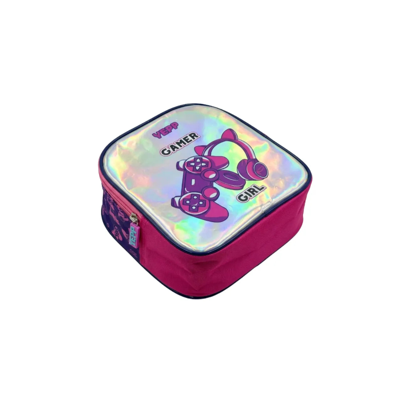 Kit Mochila de Rodinha Infantil Gamer com Lancheira e Estojo