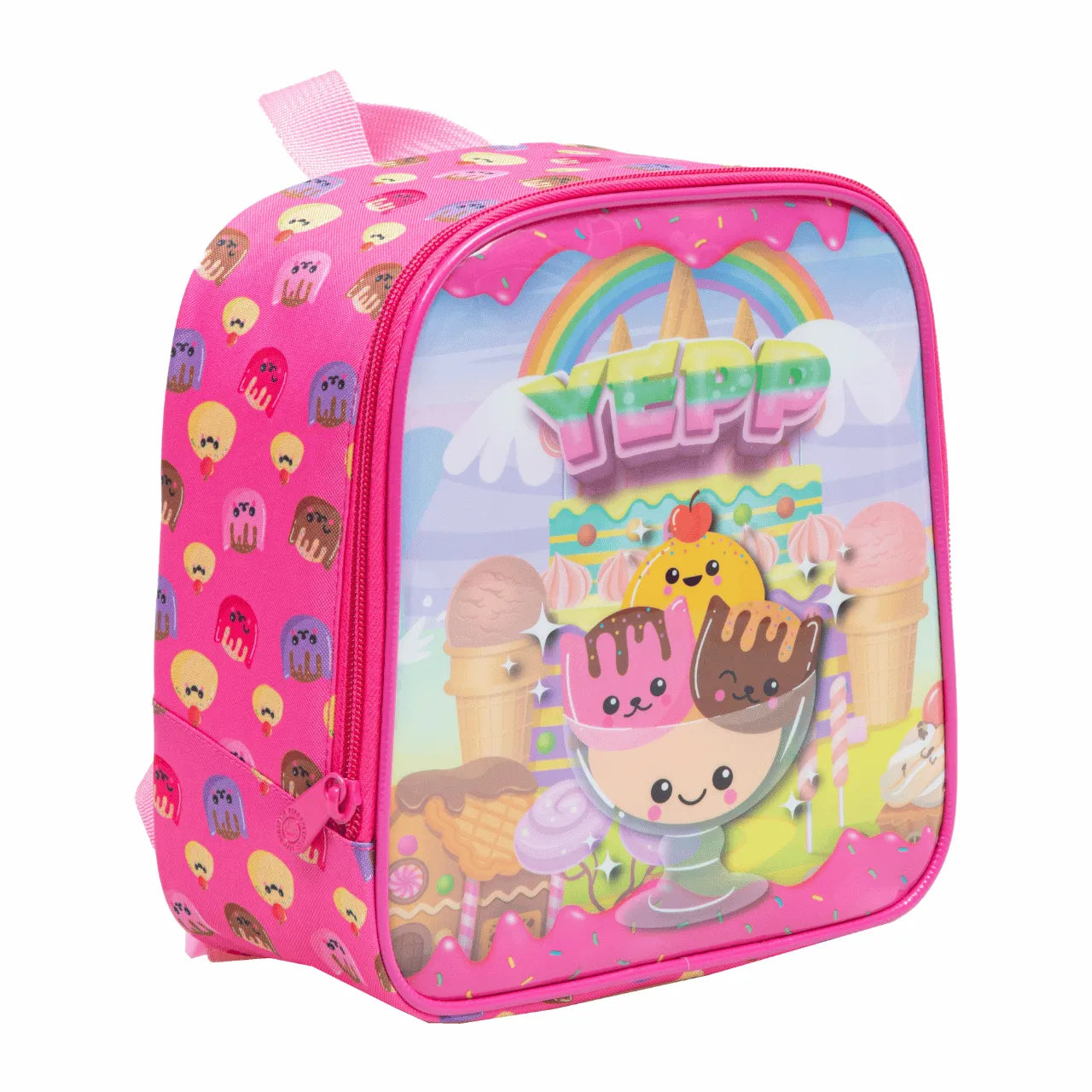 Kit Mochila Rodinha Sorvete com Lancheira e Estojo