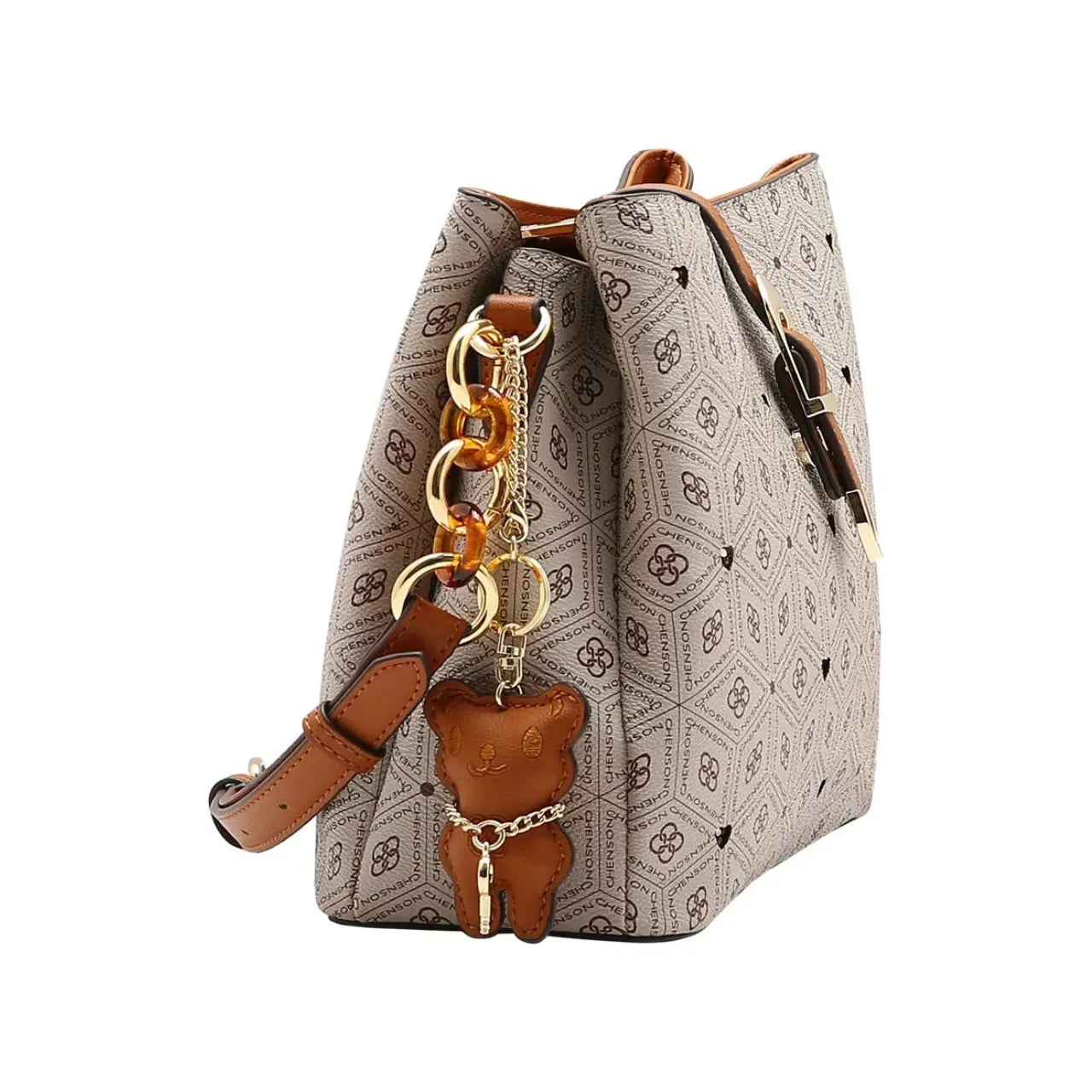 Bolsa Feminina Chenson Transversal Coração Natural