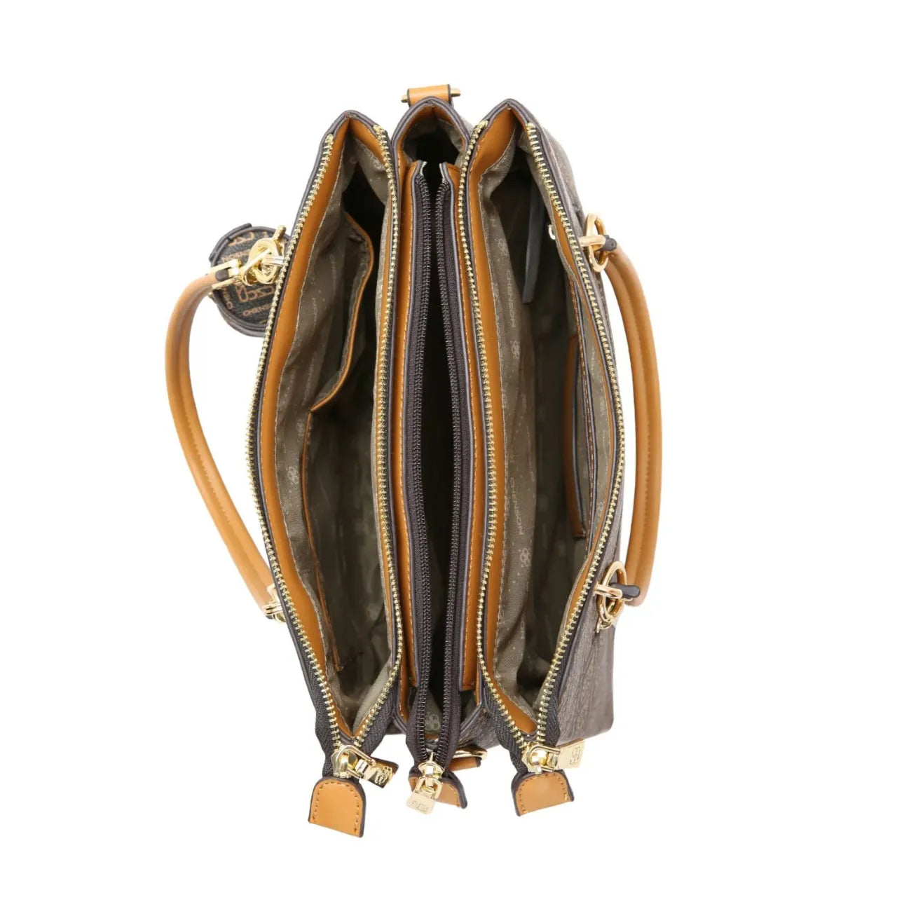 Bolsa Feminina Chenson Monograma Luxo Café