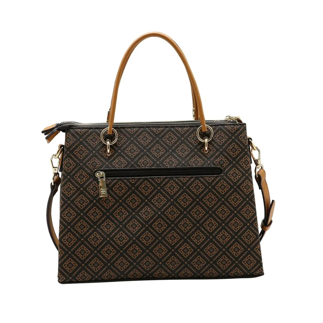 Bolsa Feminina Chenson Monograma Luxo Café