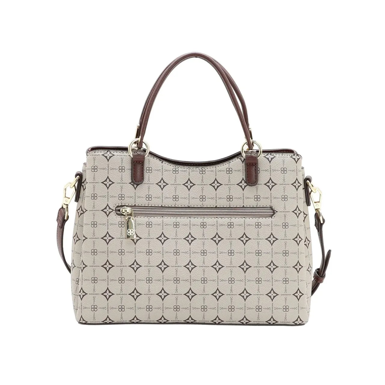 Bolsa Feminina Chenson Mão Monograma Delicado Natural