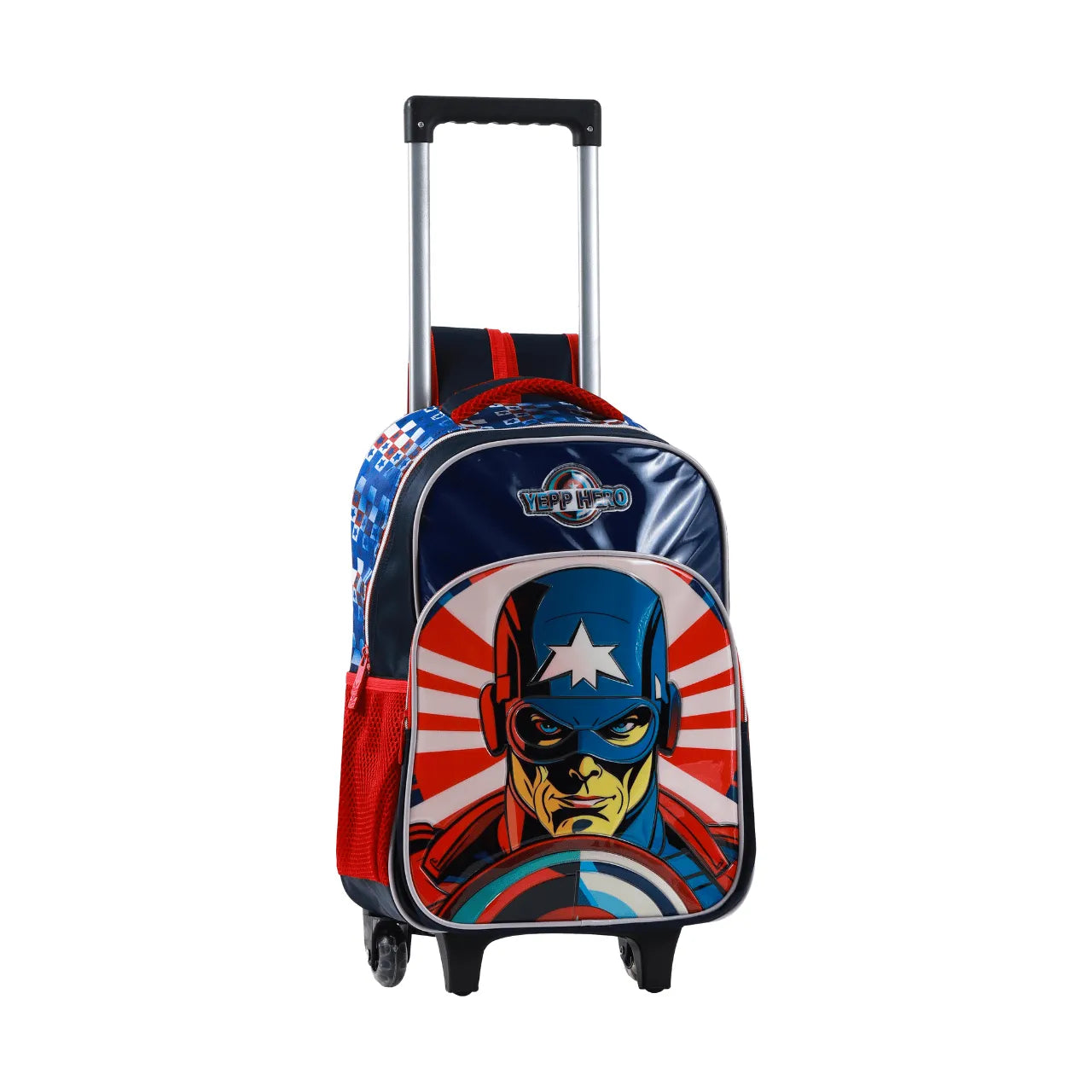 Kit Mochila de Rodinhas Masculina Preta Yepp 3 Peças