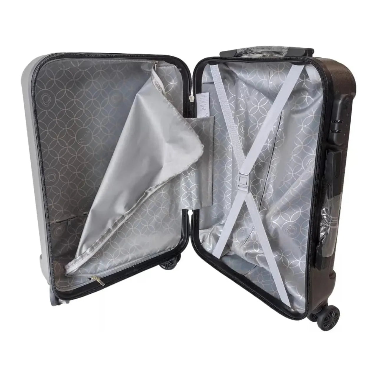 Kit Mala de Bordo 10kg Preta Policarbonato com Frasqueira