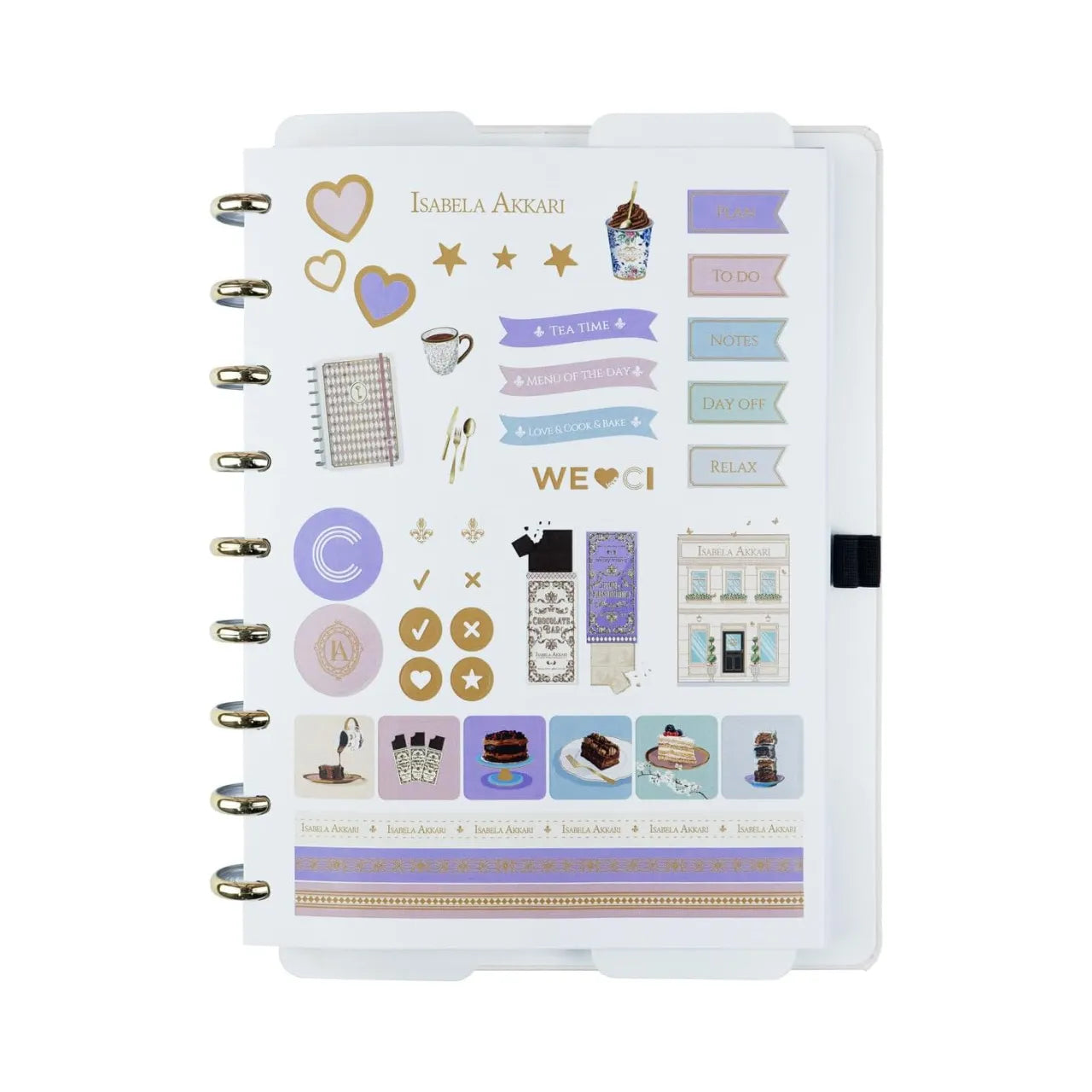 Caderno Inteligente Médio Rose Key Isabela Akkari