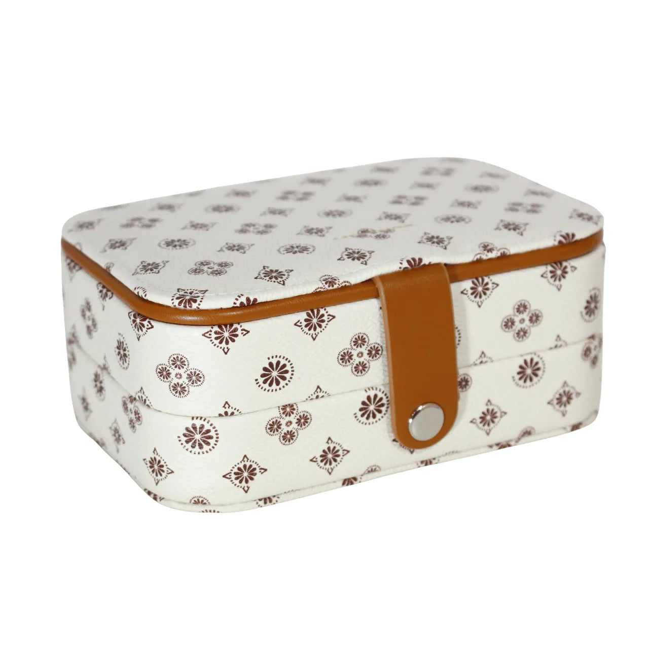 Porta Joias Off White Lace Lore com Divisórias