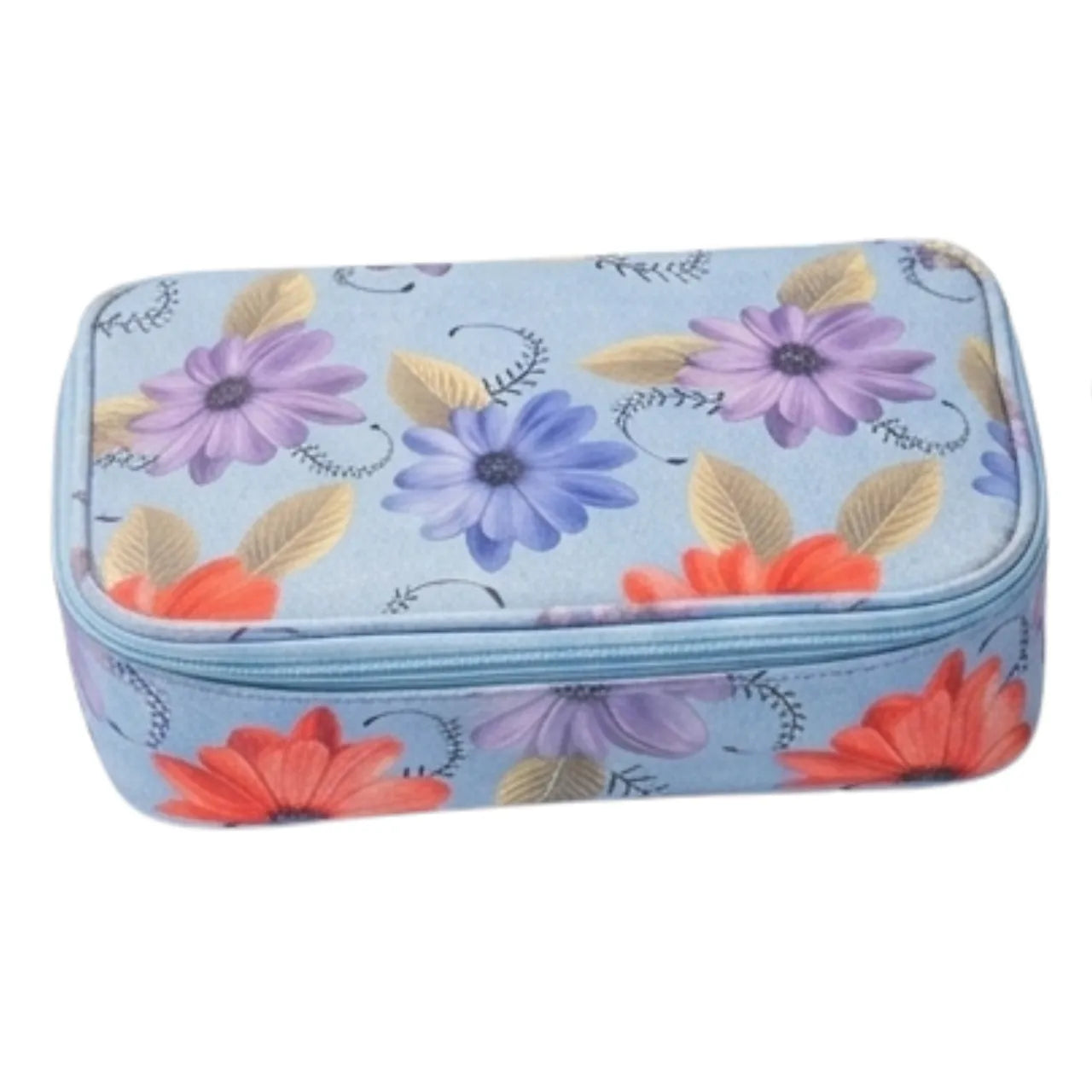 Kit Necessaire 4 Peças Floral Organizador