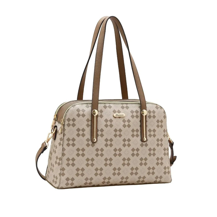Bolsa Feminina Chenson Bege Alça Dupla