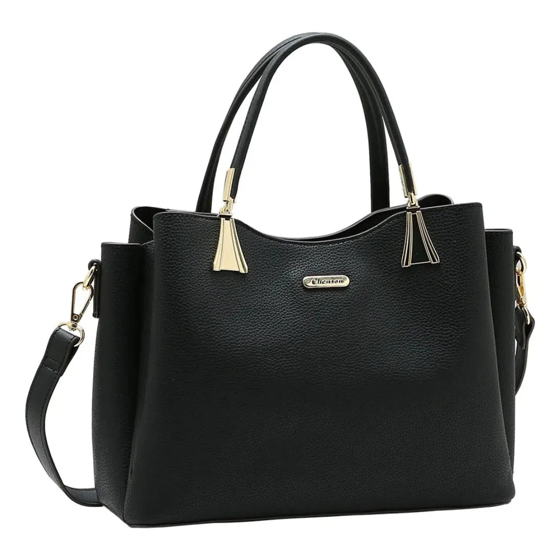 Bolsa Chenson Preta Feminina Elegante e Versátil