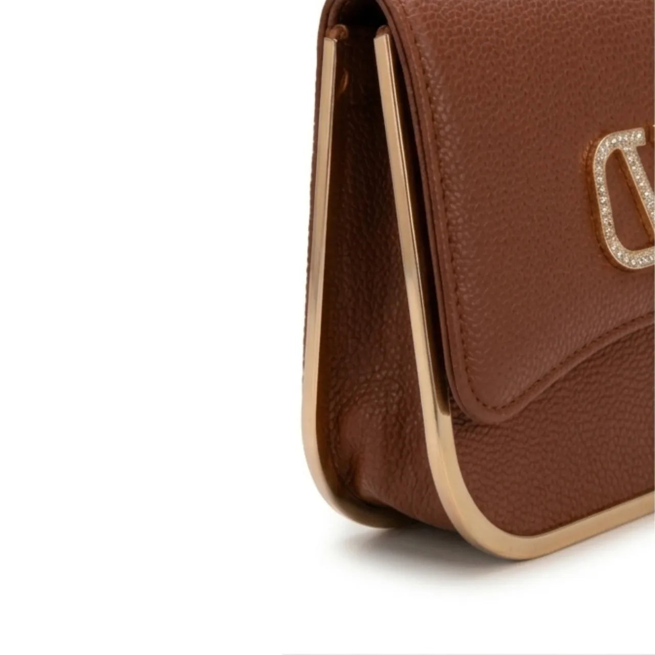 Bolsa Tira Colo Feminina Miki Bana Marrom Elegante