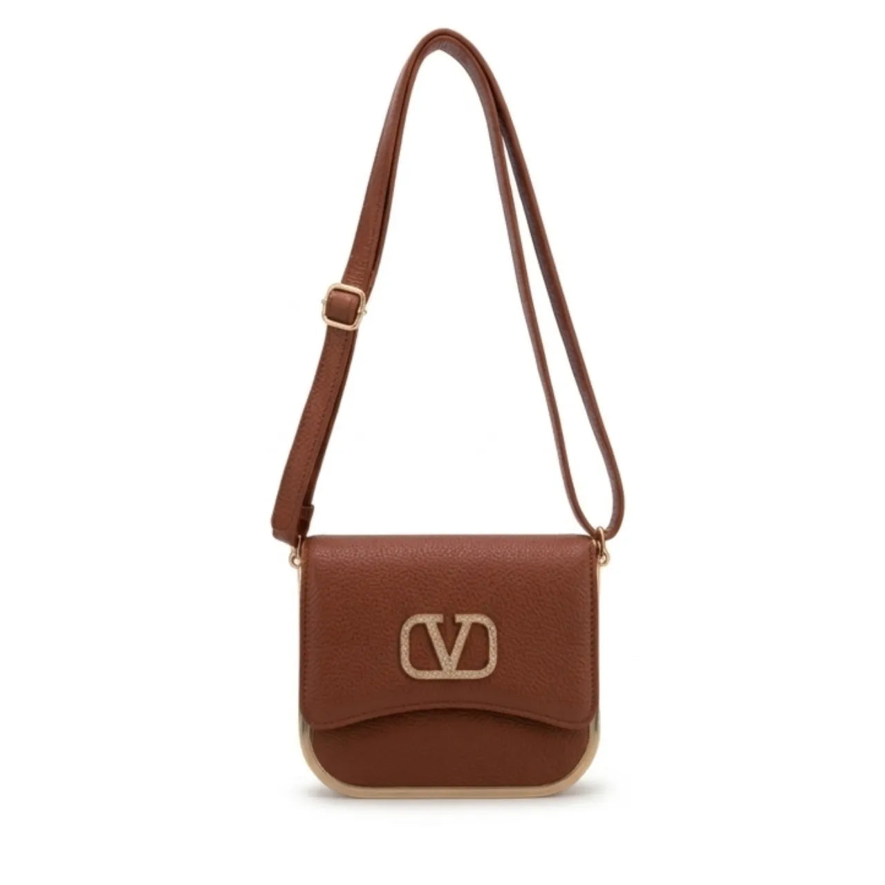 Bolsa Tira Colo Feminina Miki Bana Marrom Elegante