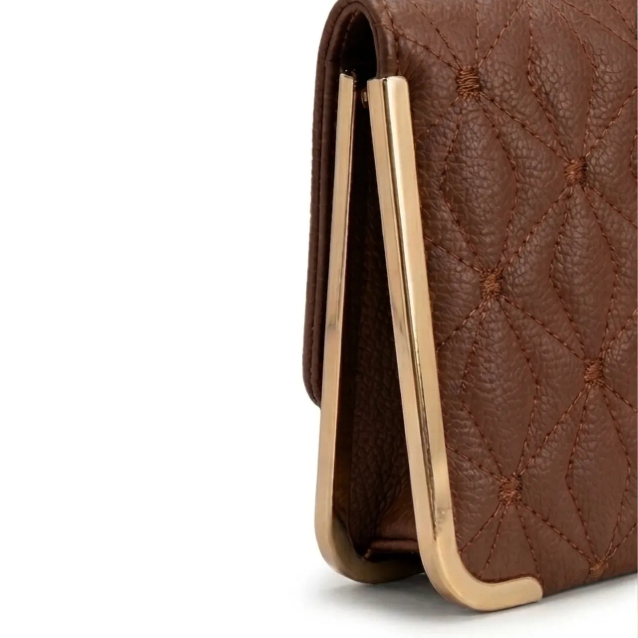 Bolsa Tira Colo Feminina Miki Bana Marrom Elegante