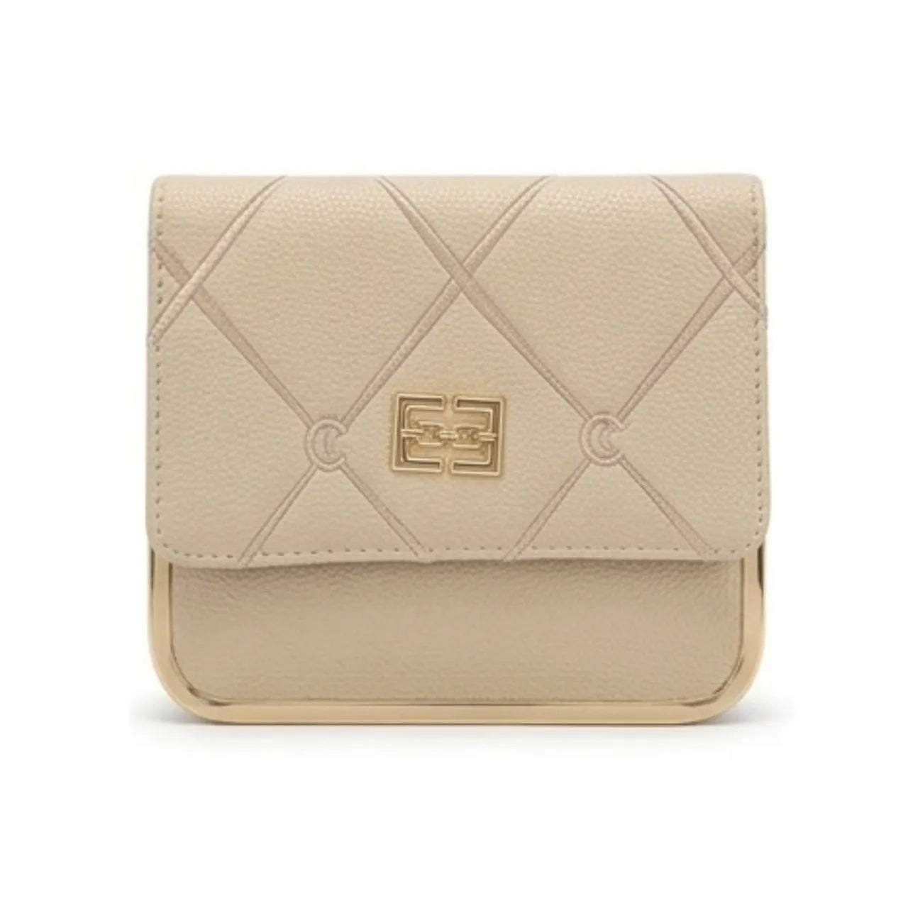 Bolsa Tira Colo Feminina Miki Bana Elegante Bege