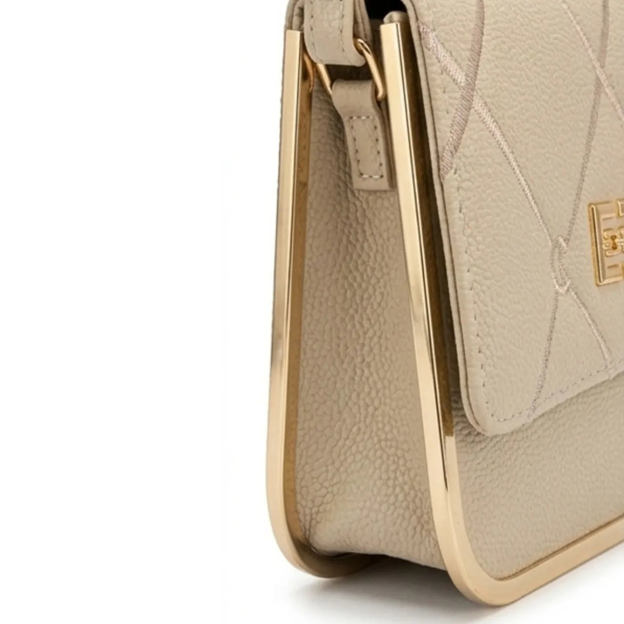 Bolsa Tira Colo Feminina Miki Bana Elegante Bege